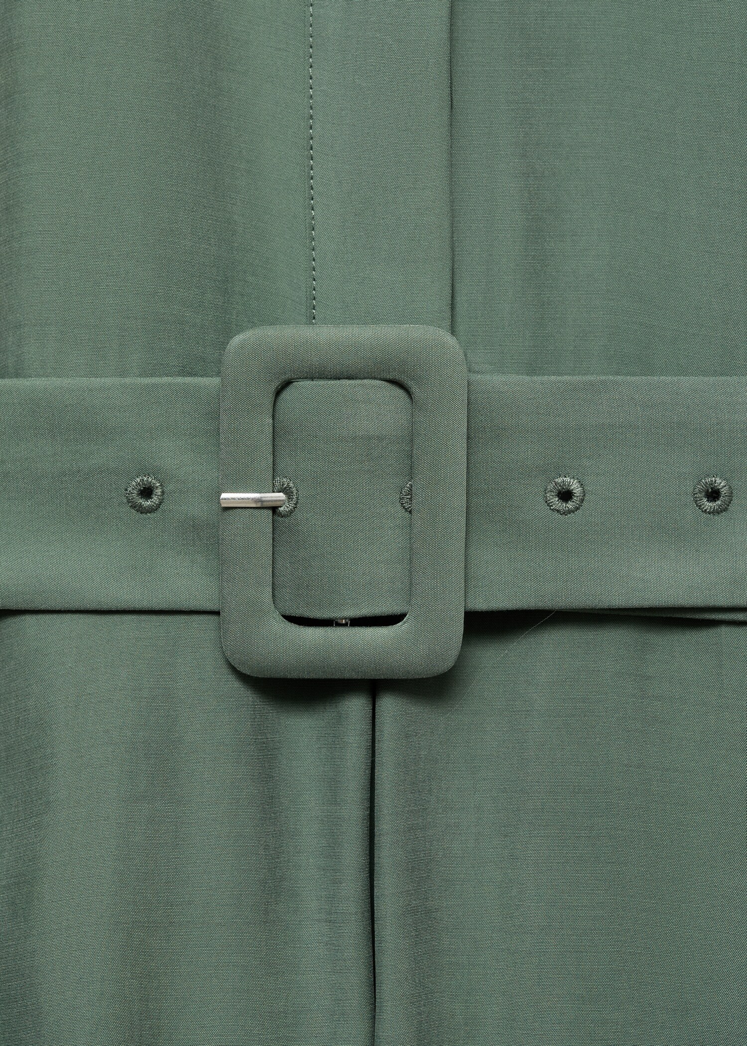 Vestido midi evasé cinturón - Detalle del artículo 0