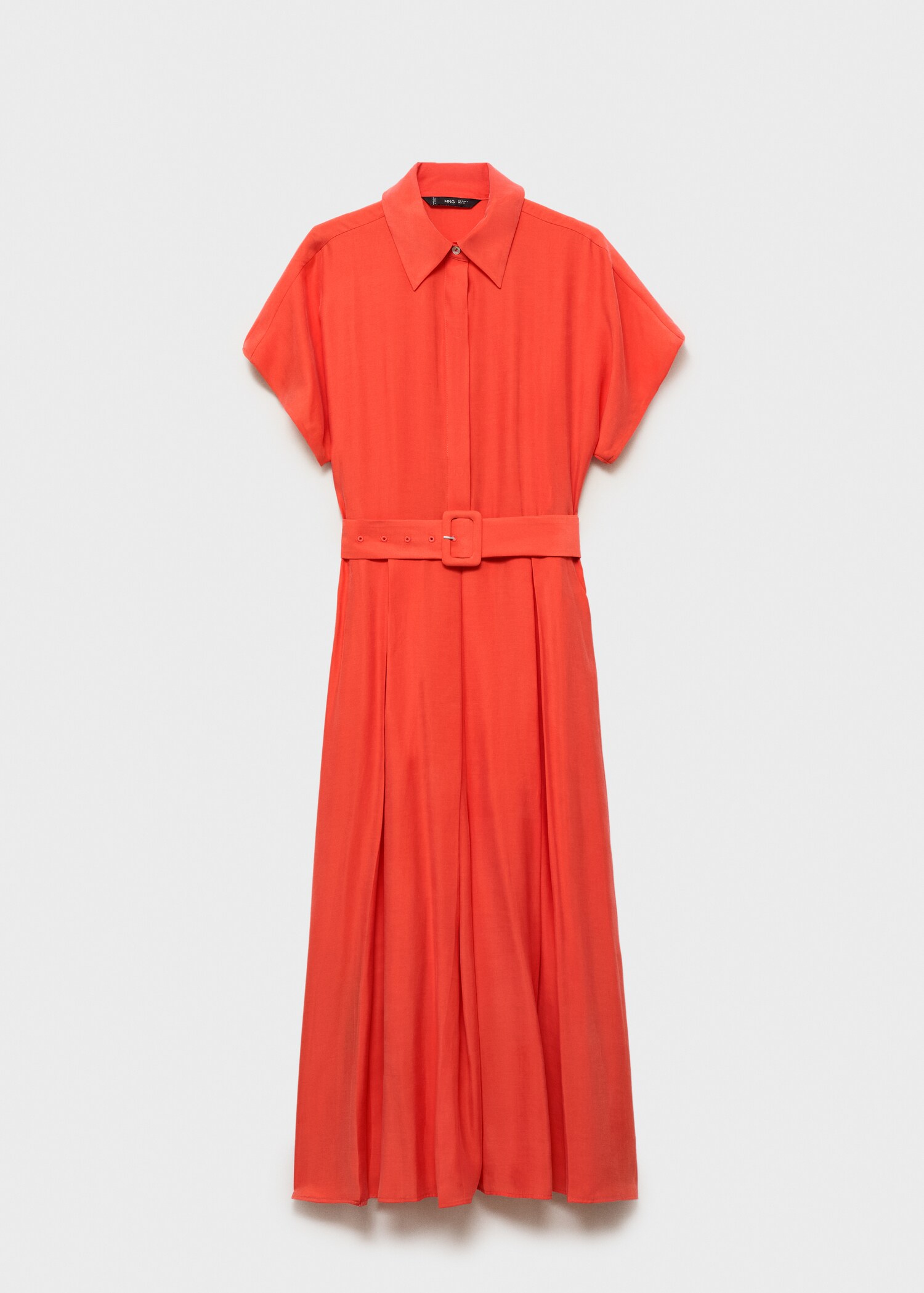 Vestido midi evasé cinturón - Artículo sin modelo