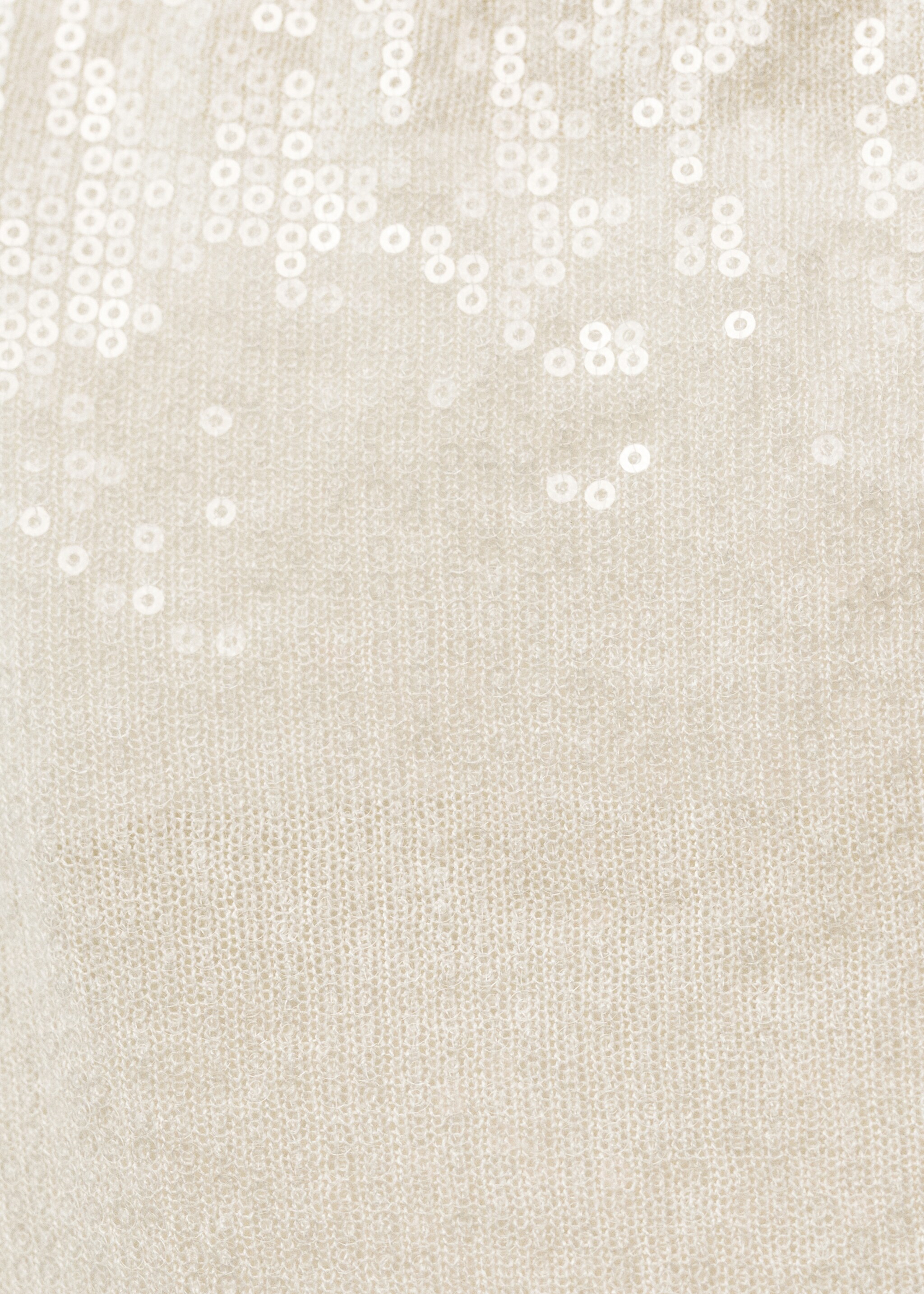 Falda punto lápiz lentejuelas - Detalle del artículo 8, Vainilla. Ref: 87057190-00.
