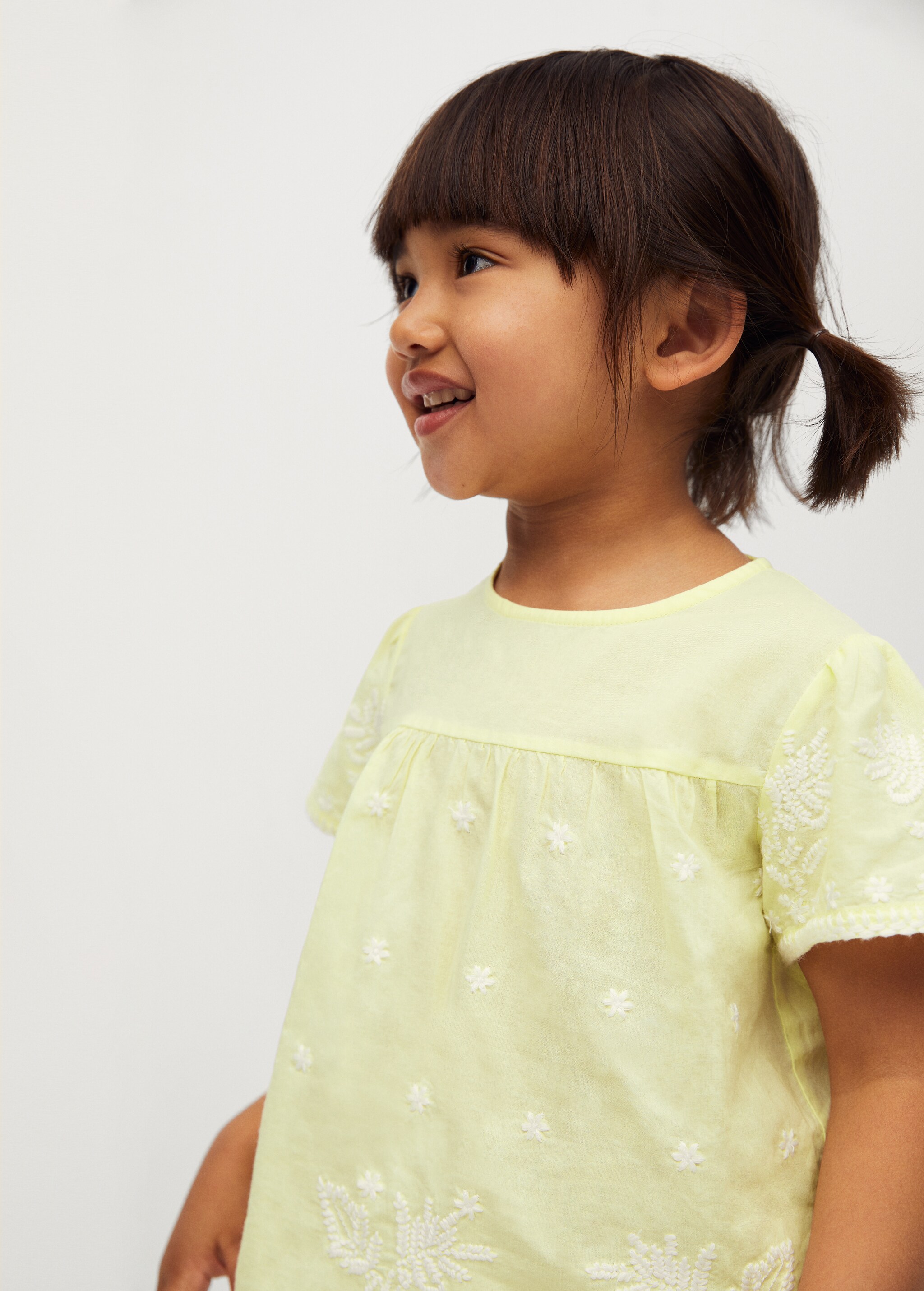 Cotton embroidered blouse - Medium plane