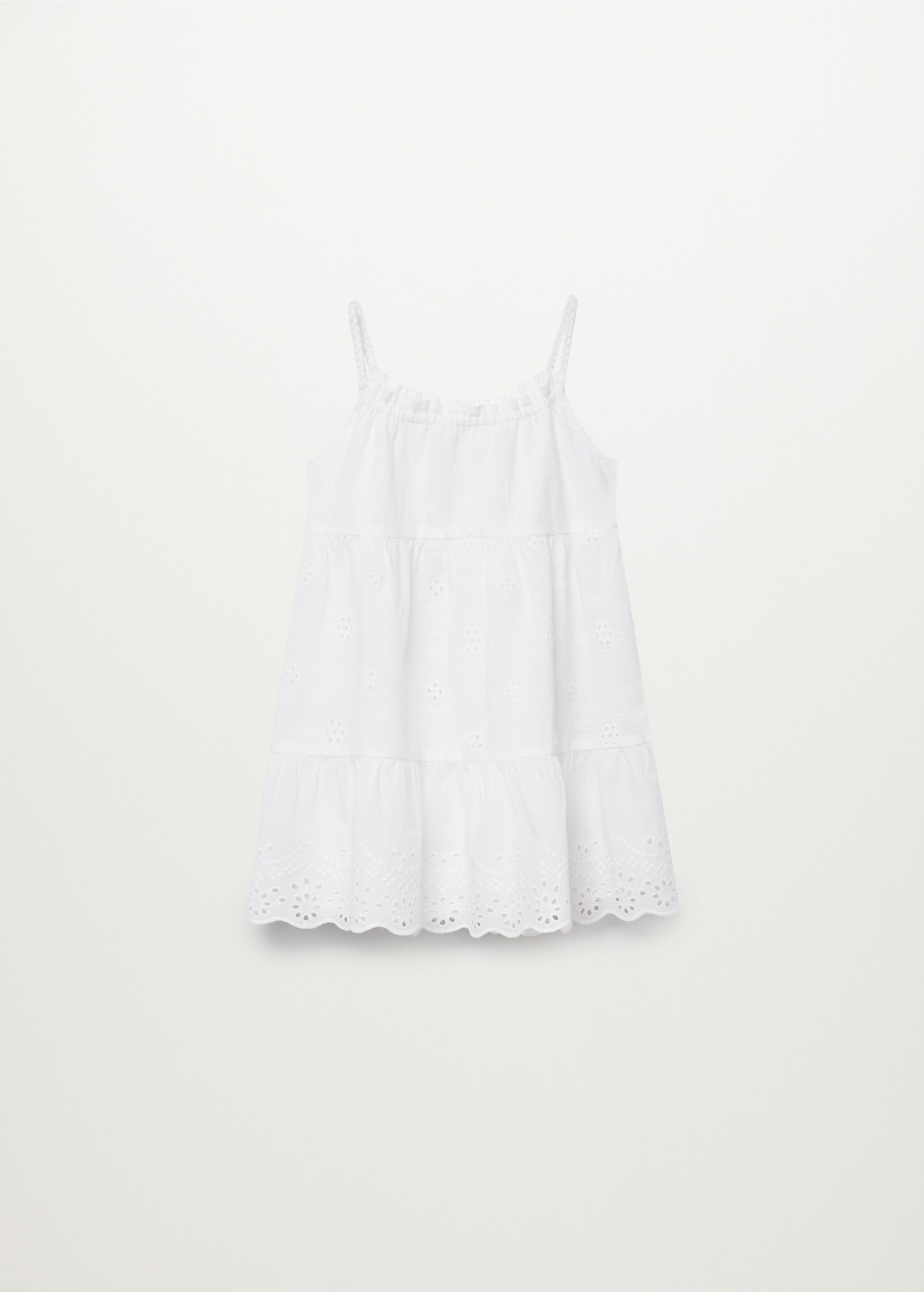 Vestido algodón bordado suizo - Reverso del artículo