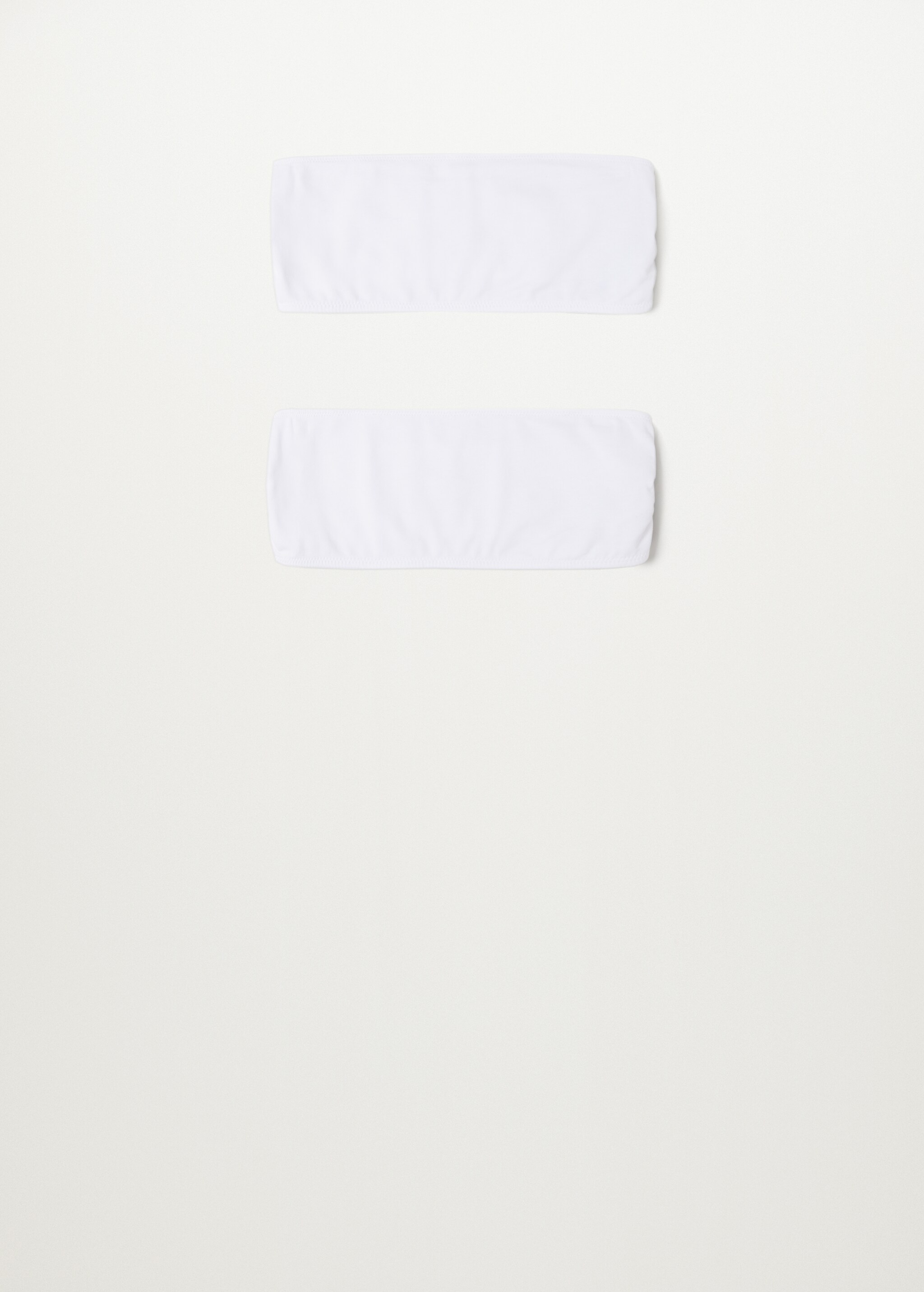 Pack 2 tops bandeau algodón orgánico - Artículo sin modelo