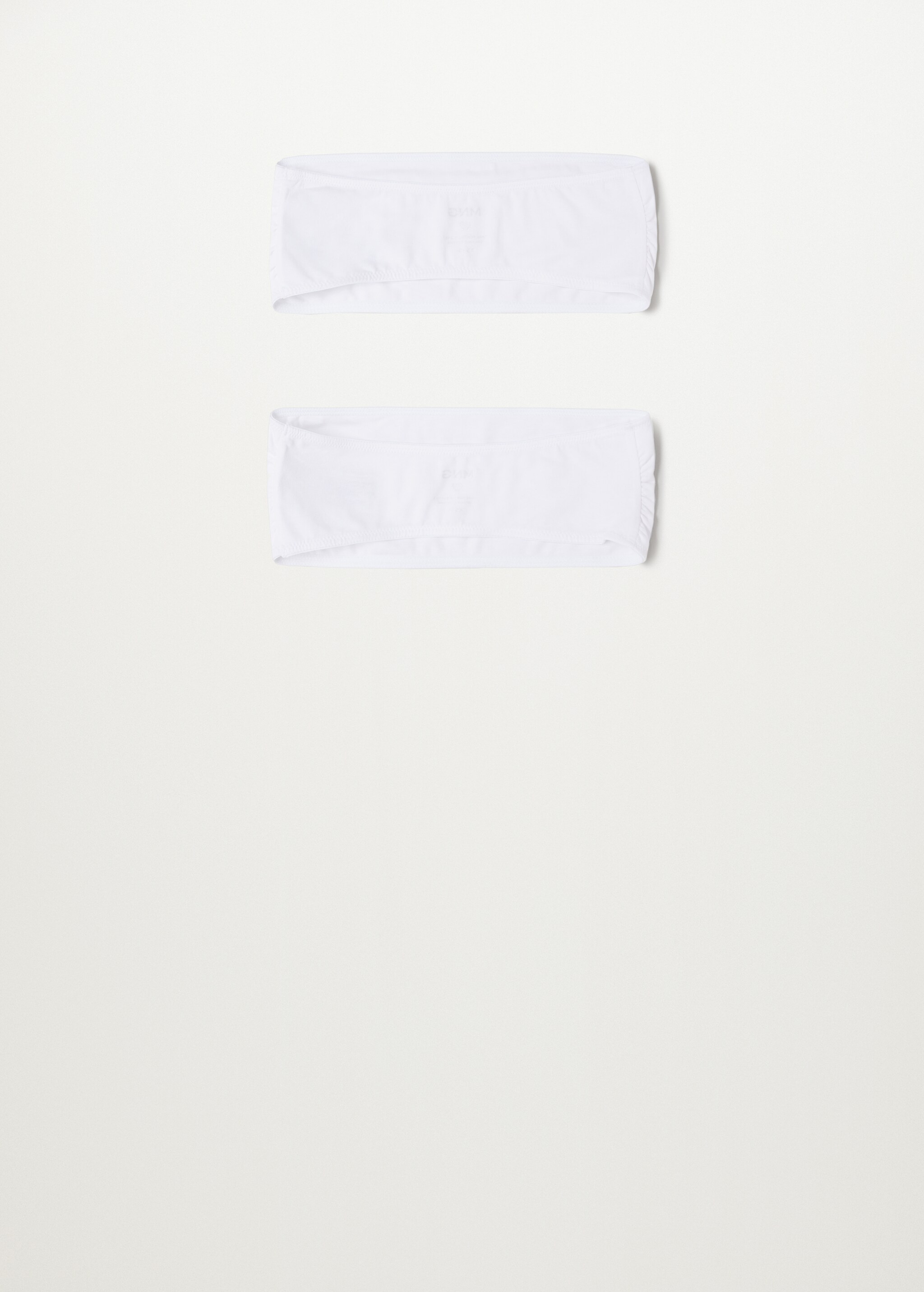 Pack 2 tops bandeau algodón orgánico - Reverso del artículo