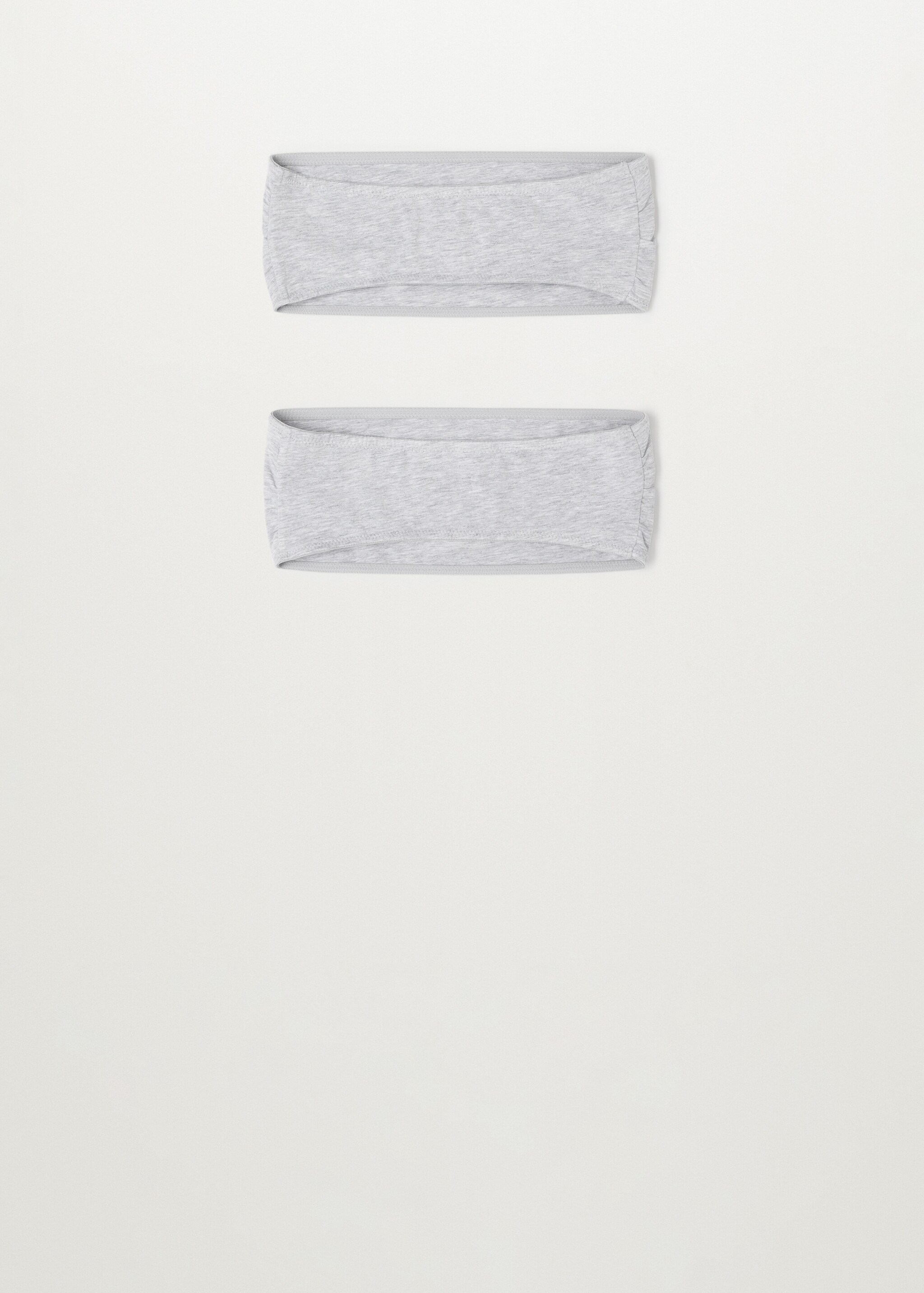 Pack 2 tops bandeau algodón orgánico - Reverso del artículo