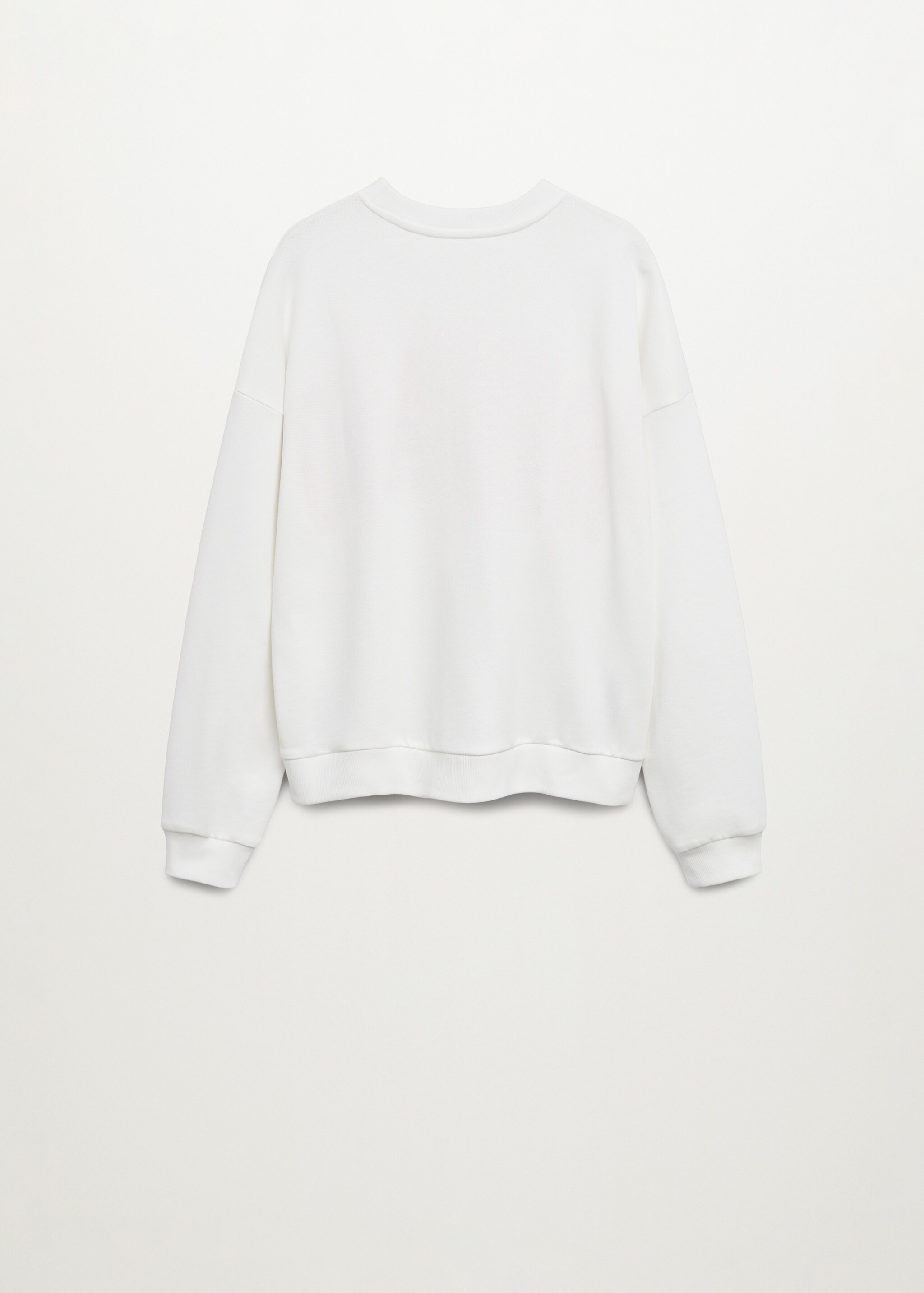 Sudadera oversize mensaje - Reverso del artículo