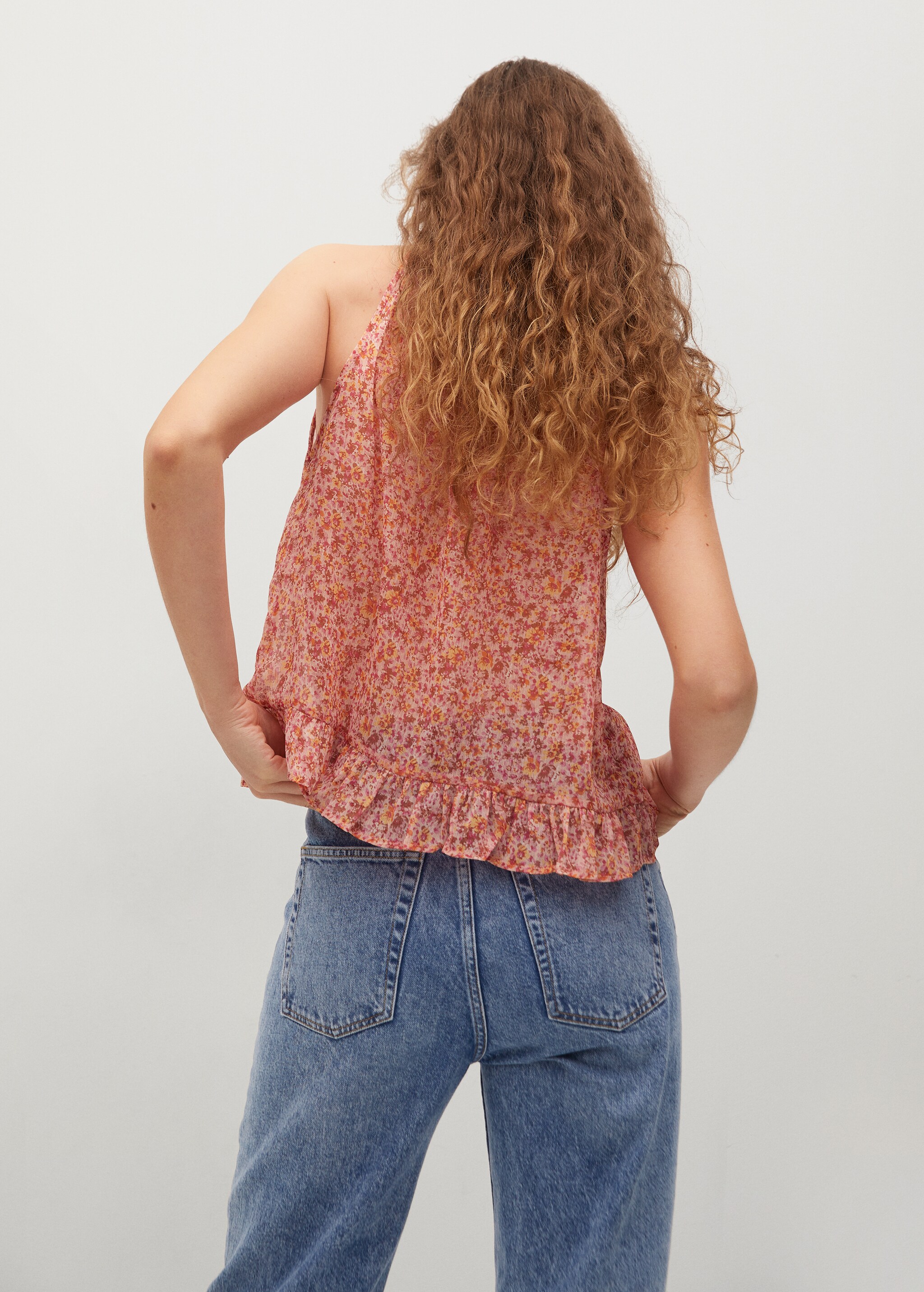 Top estampado volante - Reverso del artículo