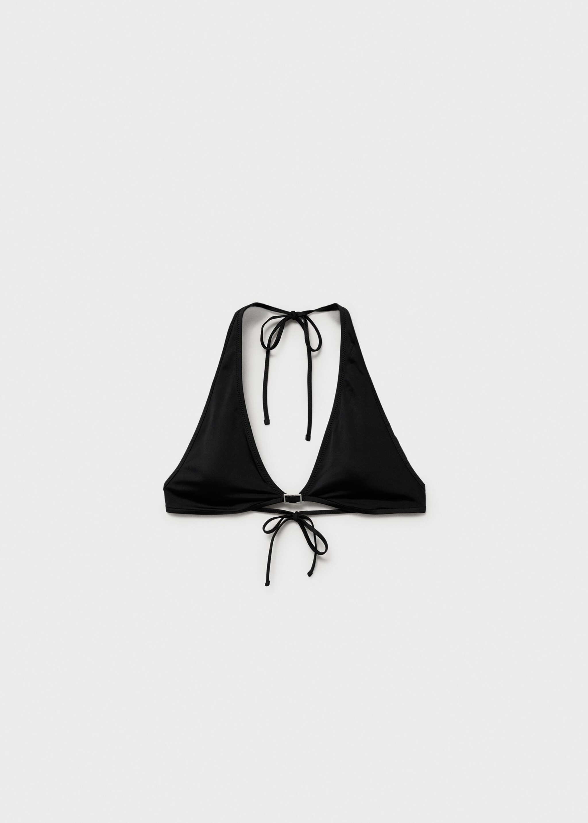 Top bikini halter detall sivella - Article sense model, Negre. Ref: 87057684-00.