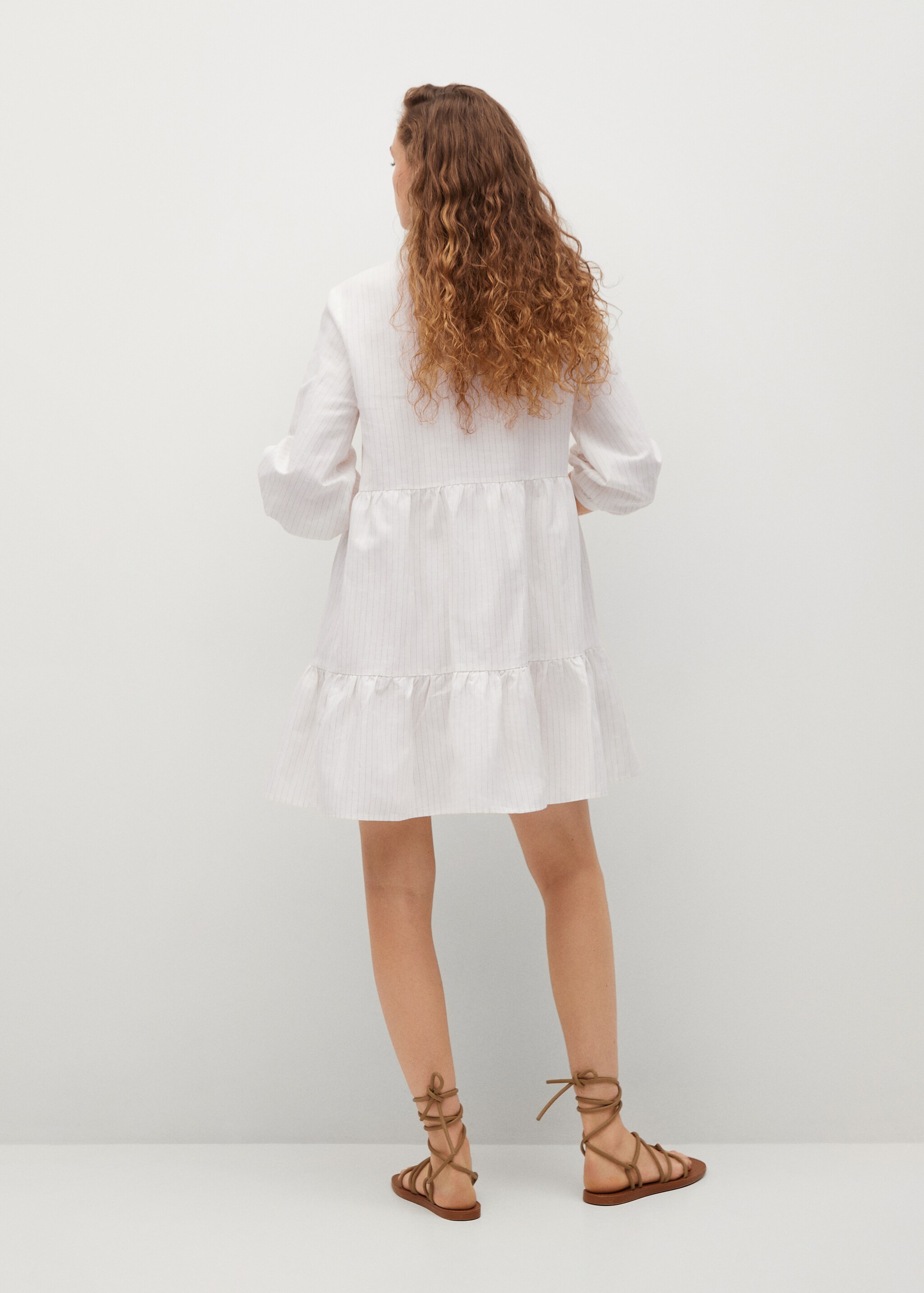 Vestido lino volantes - Reverso del artículo
