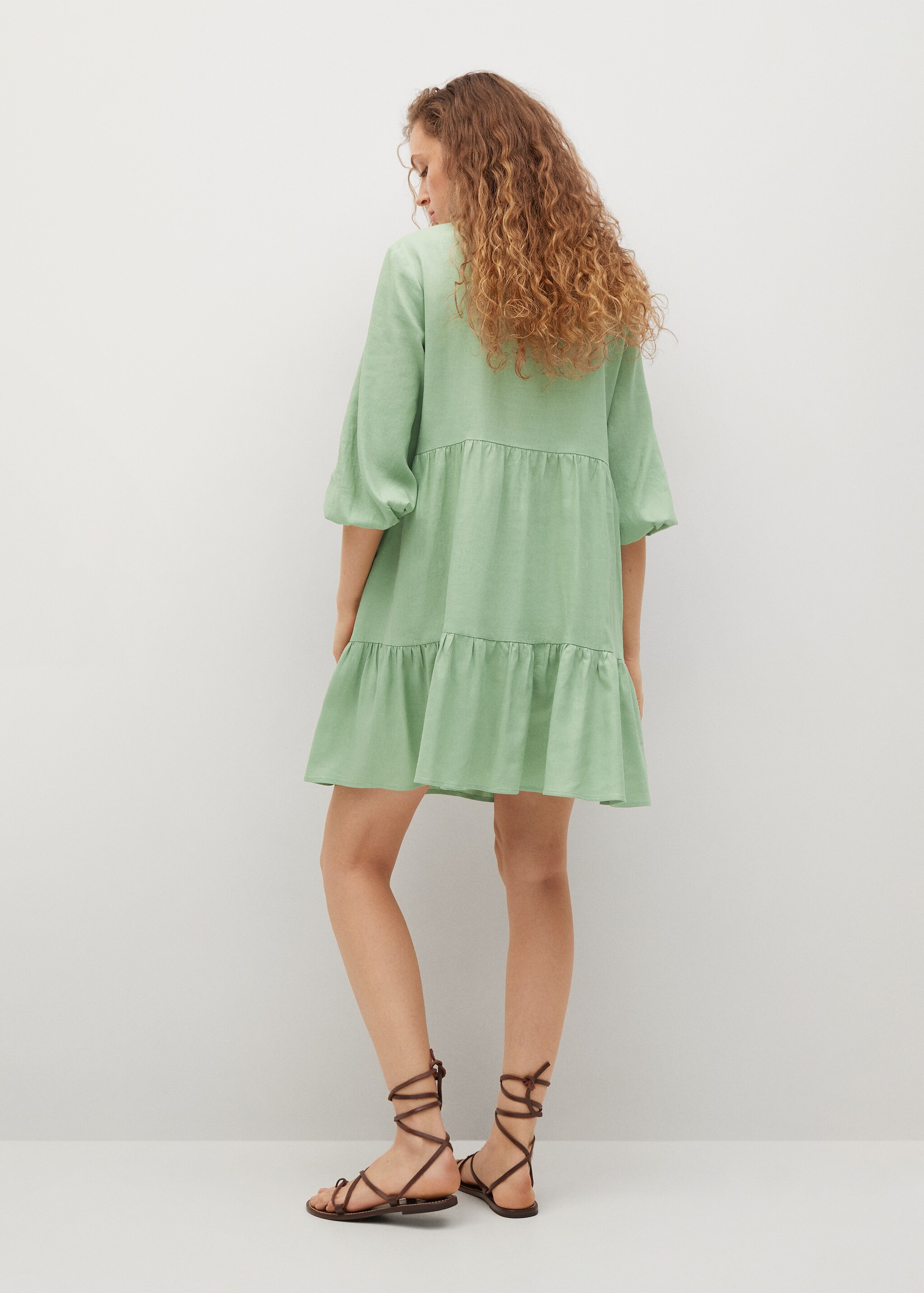 Vestido lino volantes - Reverso del artículo