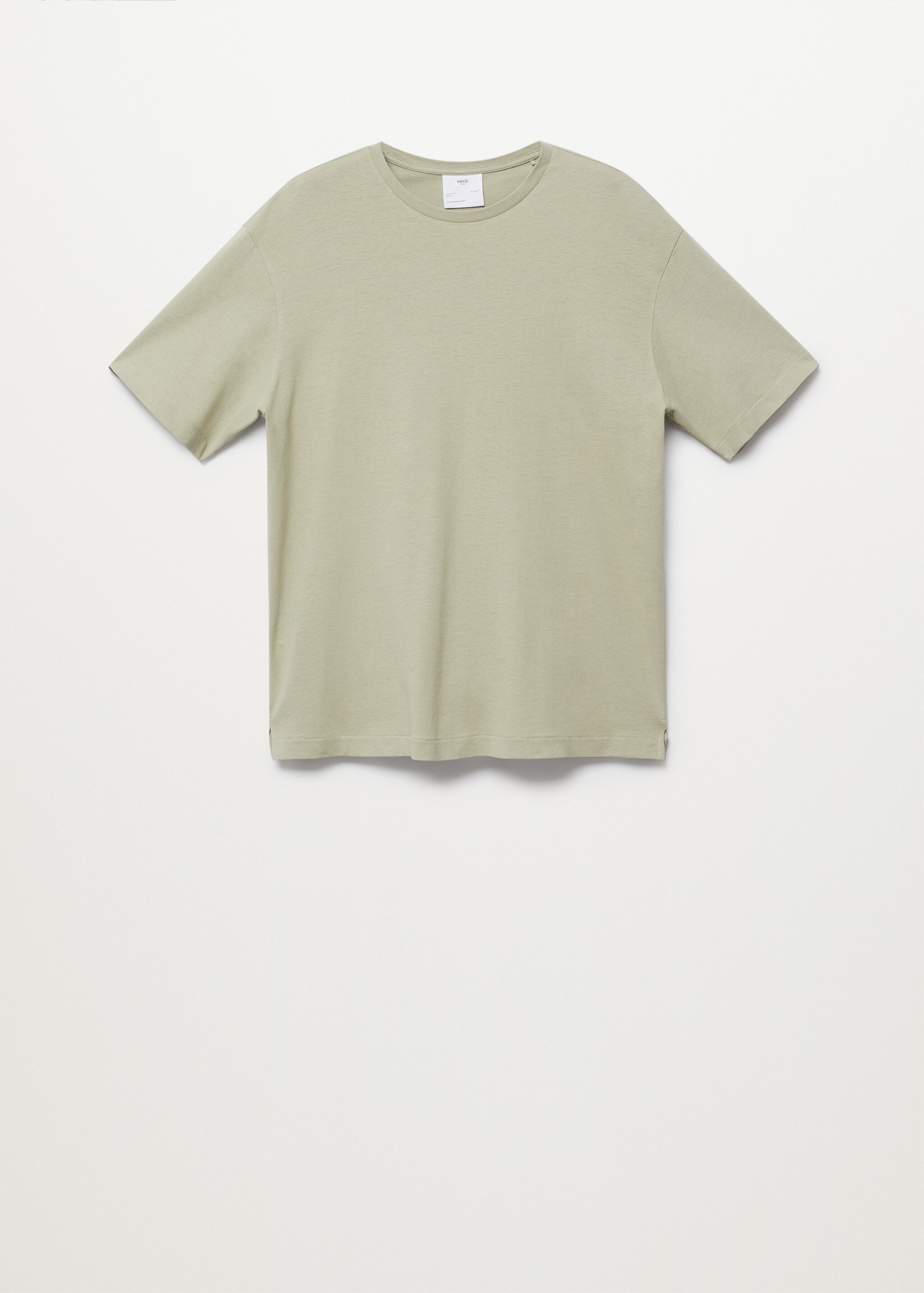 Camiseta regular fit algodón lino - Artículo sin modelo