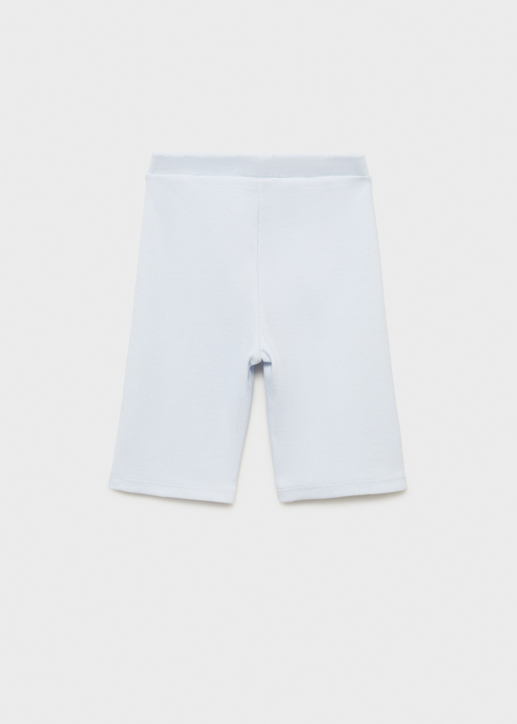 Krátké žebrované legíny - Zadní strana zboží, Modrá obloha. Ref: 87057890-00.