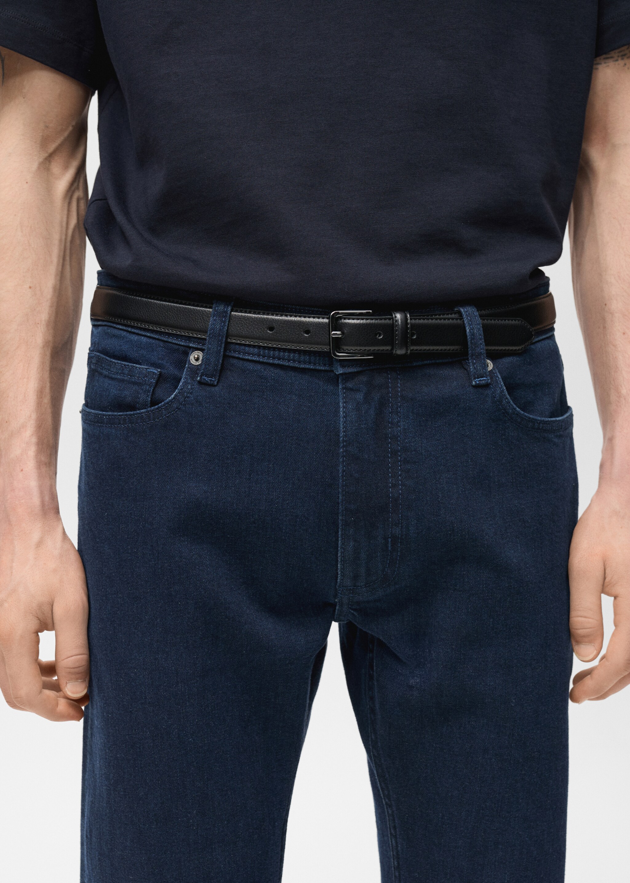 Jan slim-fit jeans - Details of the article 1, Deep Dark Blue. Ref: 87057891-00.