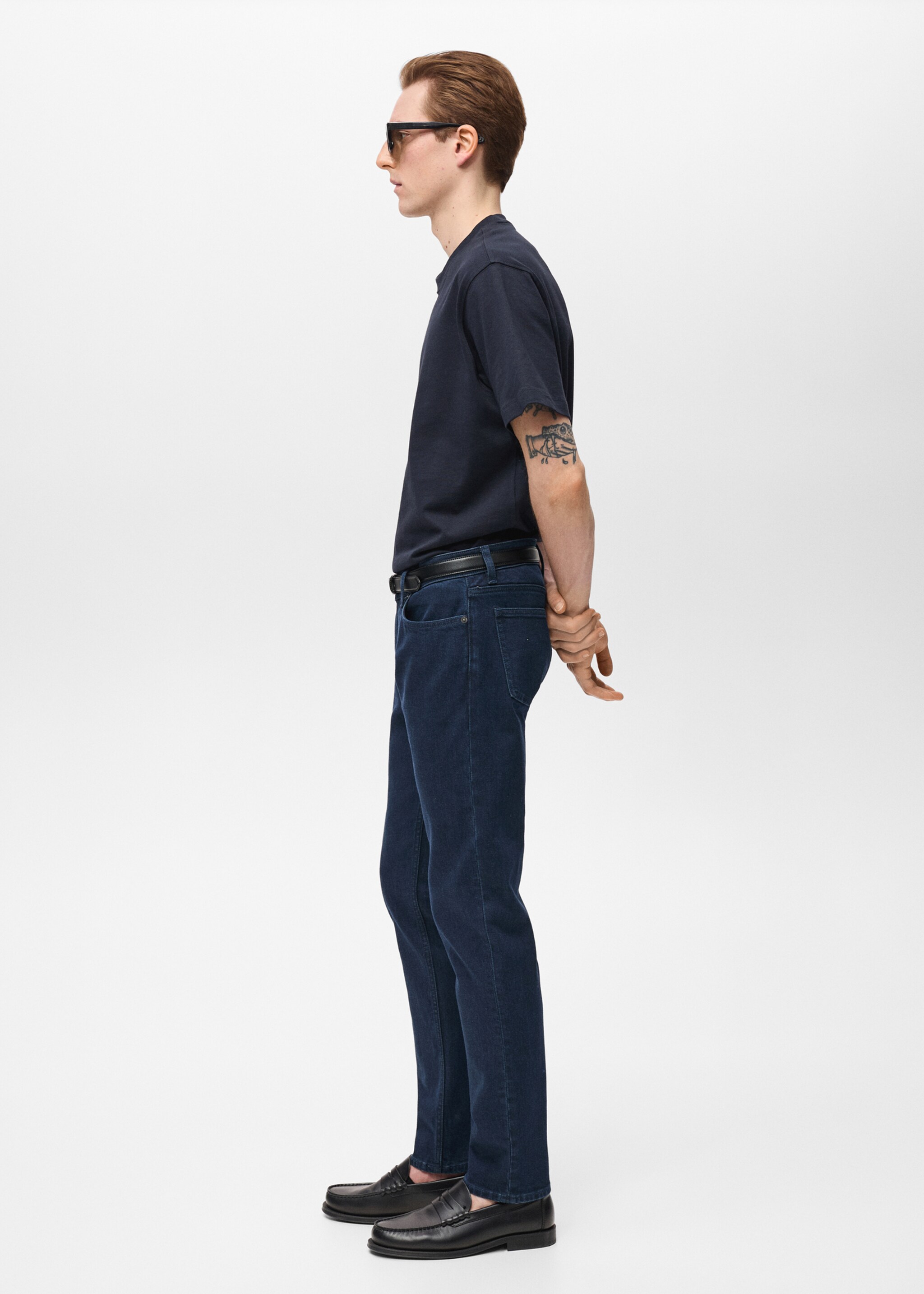 Jan slim-fit jeans - Details of the article 2, Deep Dark Blue. Ref: 87057891-00.