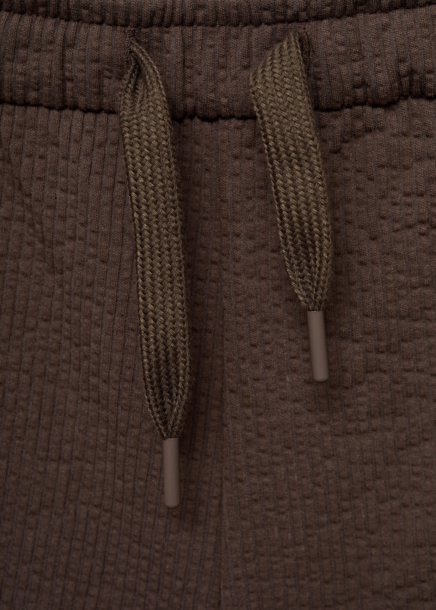 Seersucker shorts with drawstring - Details of the article 8