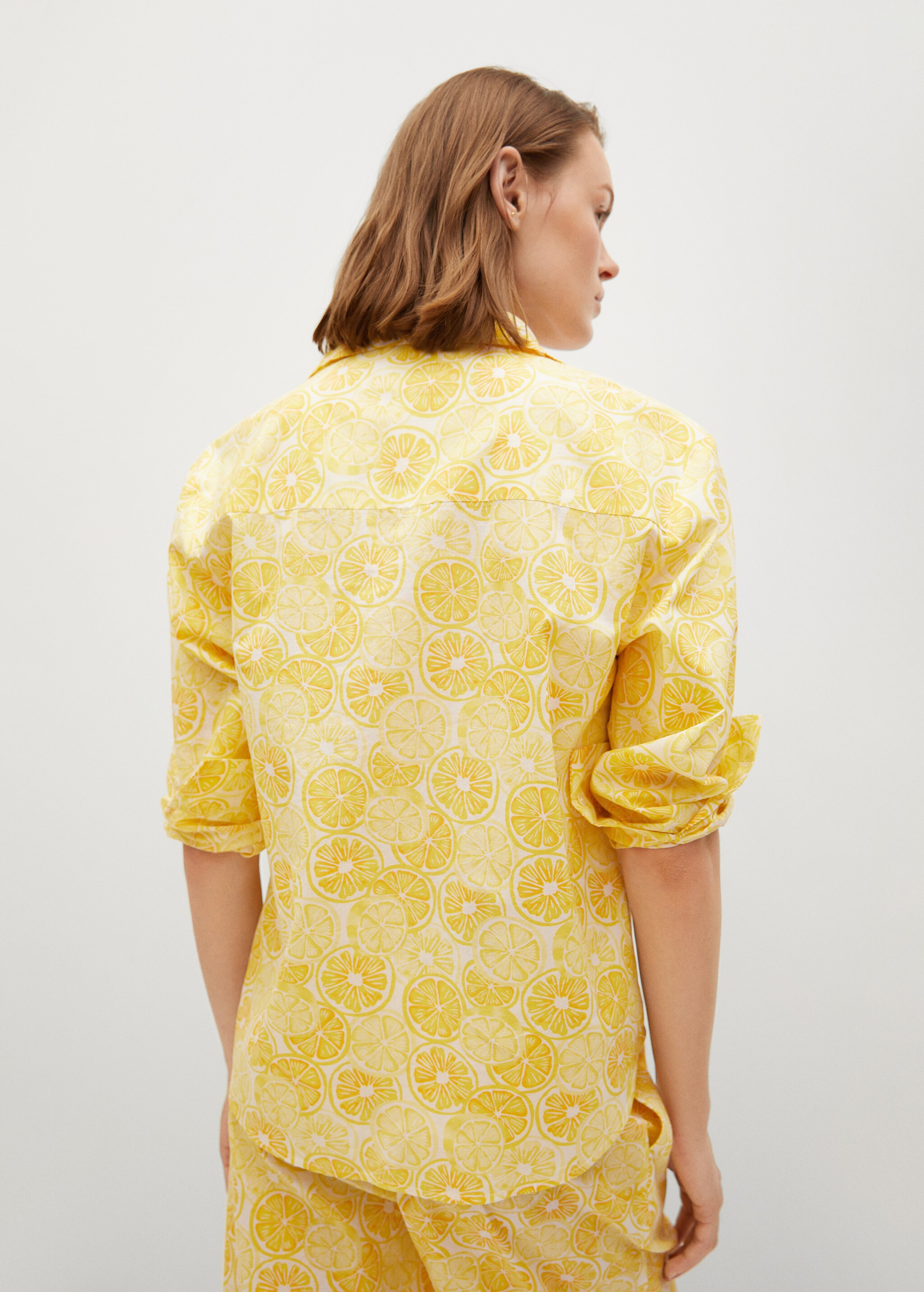 Camisa algodón estampada - Reverso del artículo