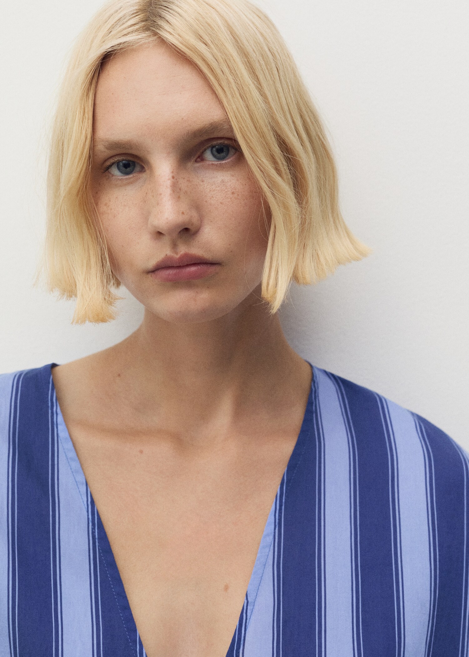 Lyocell kaftan met tweekleurige geweven streep - Detail van het artikel 1