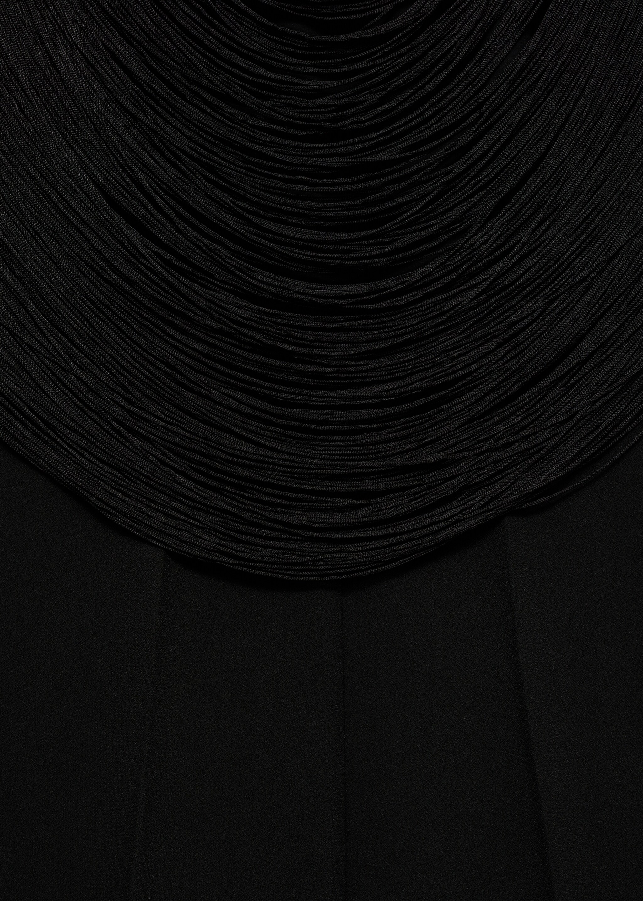 Halter neck jumpsuit - Details of the article 8, Black. Ref: 87059066-00.