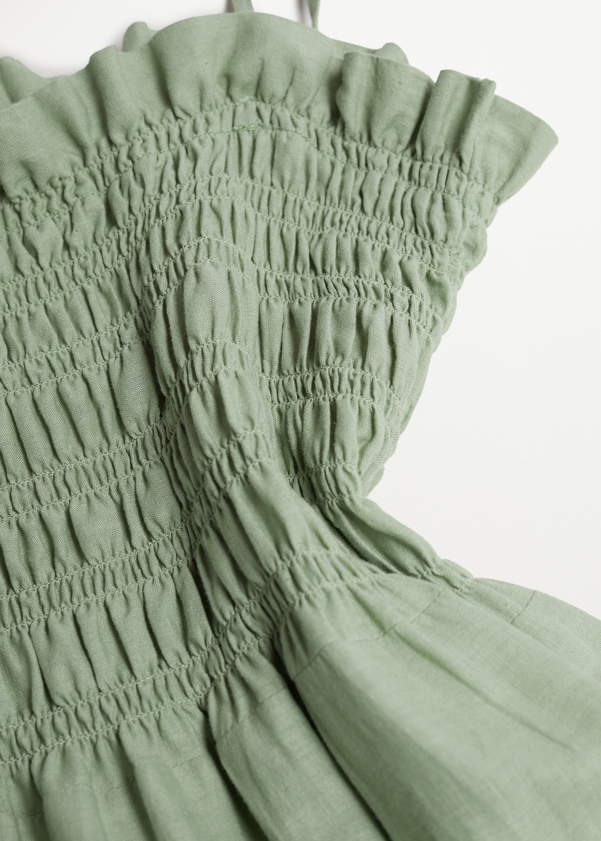 Vestido lino panel elástico - Detalle del artículo 8
