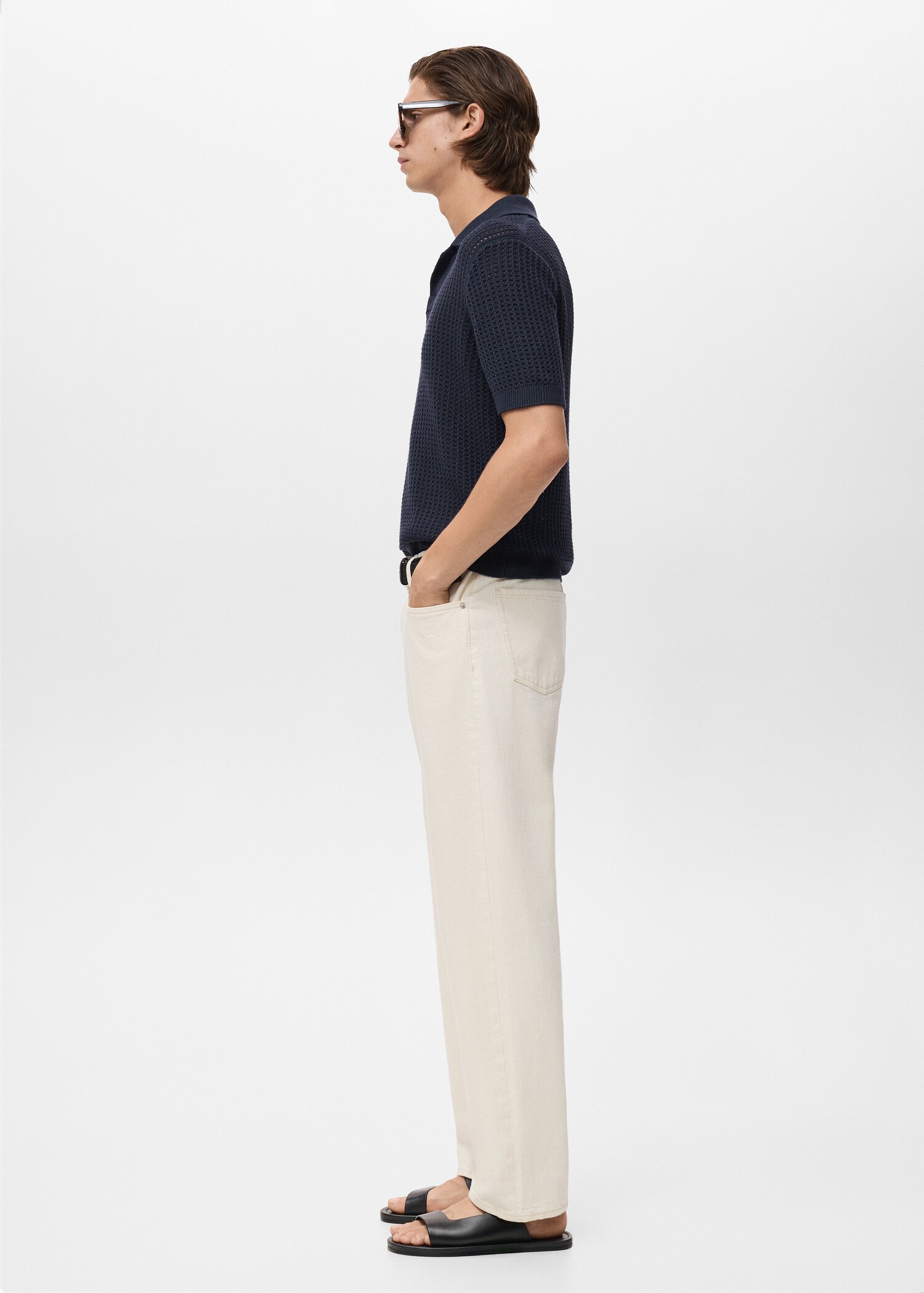 Polo punto algodón calado - Detalle del artículo 2