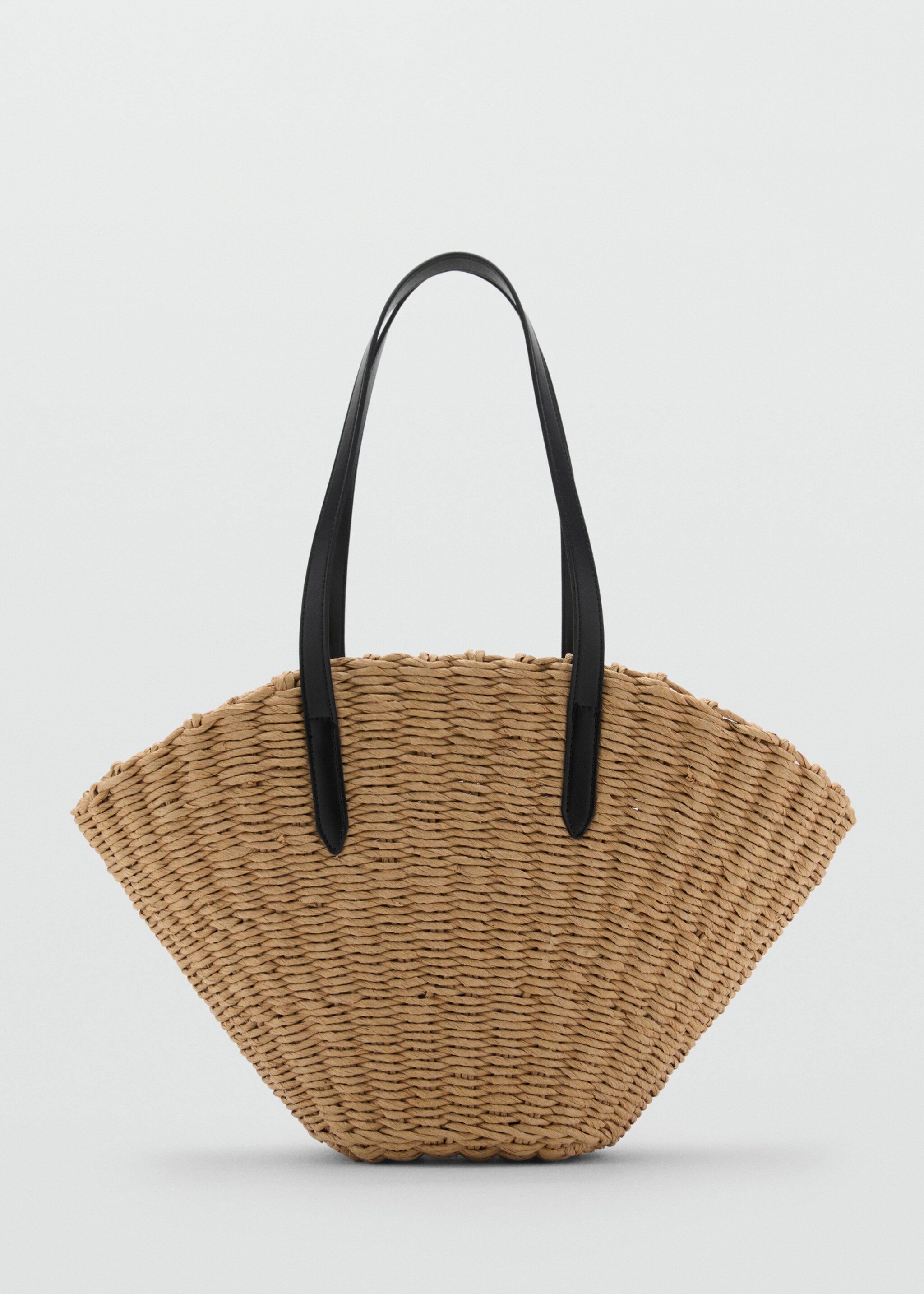 Bolso capazo fibra natural - Artículo sin modelo, Negro. Ref: 87059806-00.
