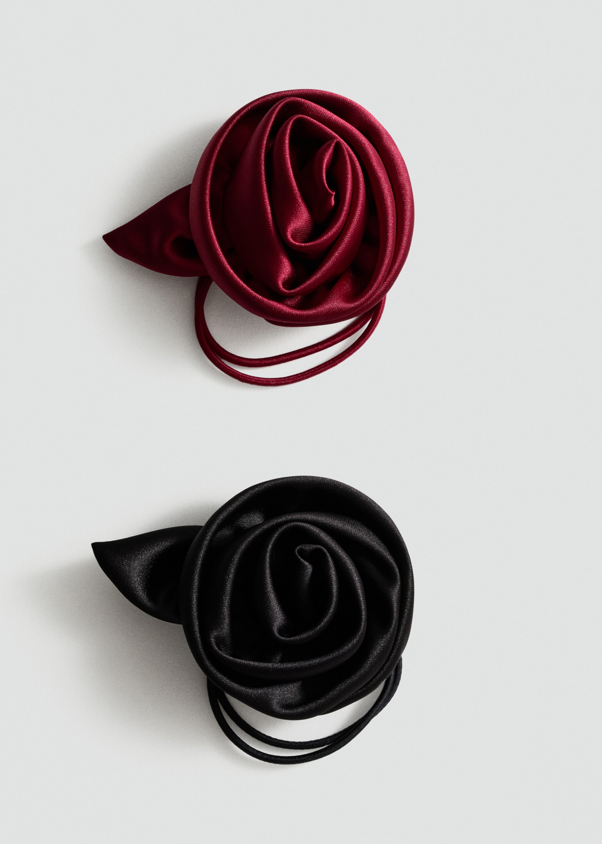 Flower hair ties pack - Article without model, Black. Ref: 87060299-00.