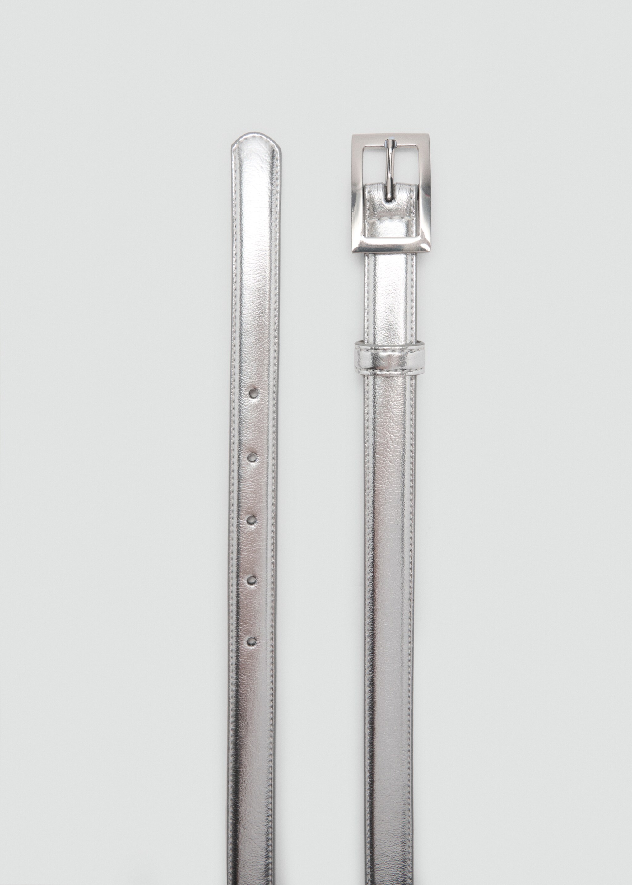 Öv, négyzetes csattal - A termék adatai 1, Ezüst. Ref: 87060305-00.