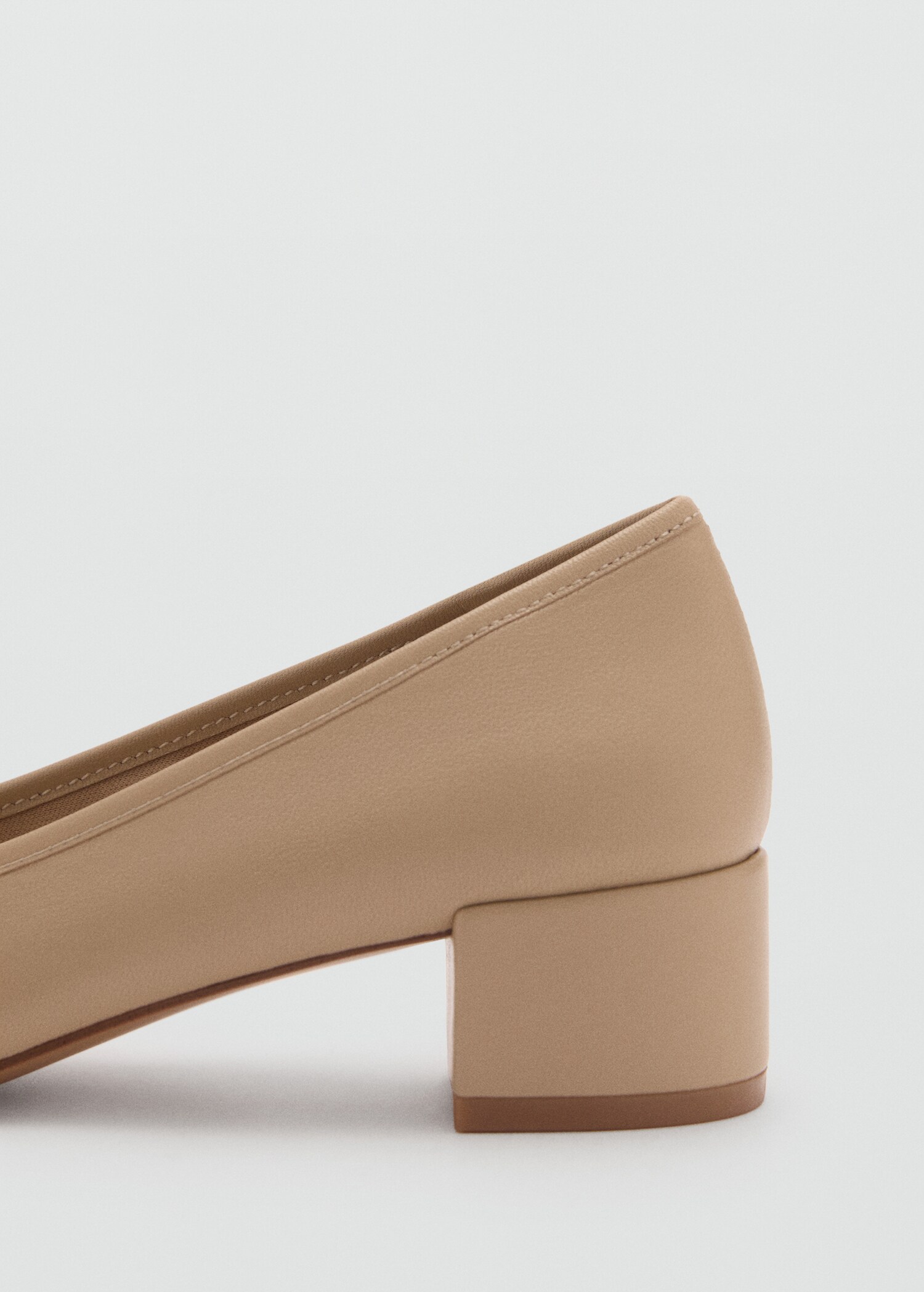 Bailarina tacón piel lazo - Detalle del artículo 1