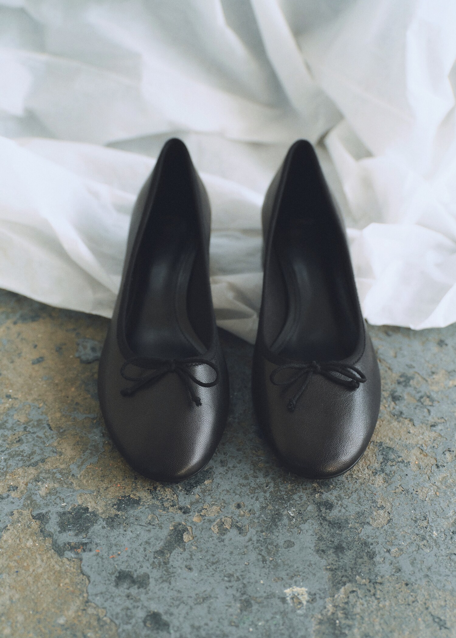 Bailarina tacón piel lazo - Detalle del artículo 9