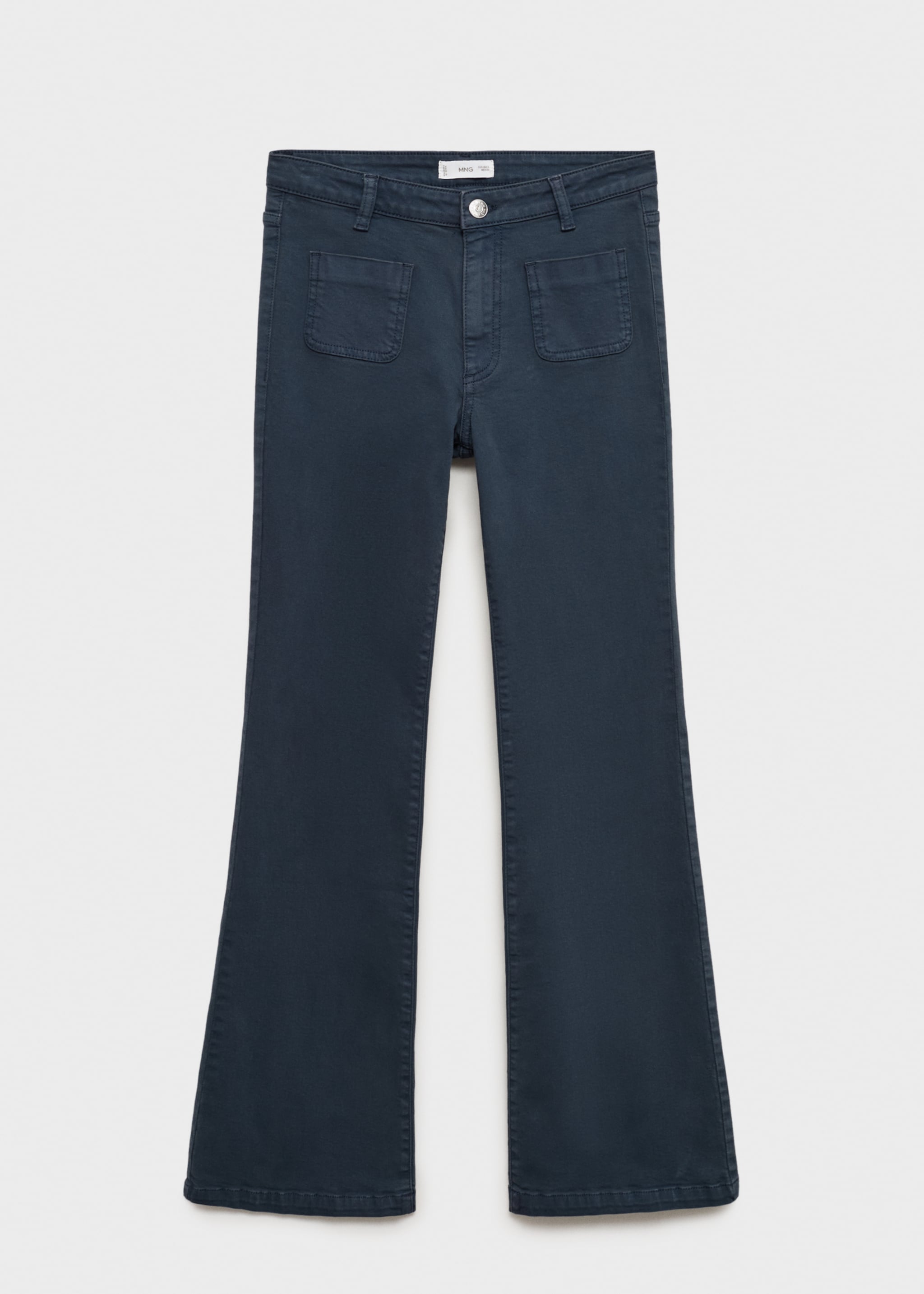 Jean flare poches - Article sans modèle, Bleu marine foncé. Ref: 87060421-00.