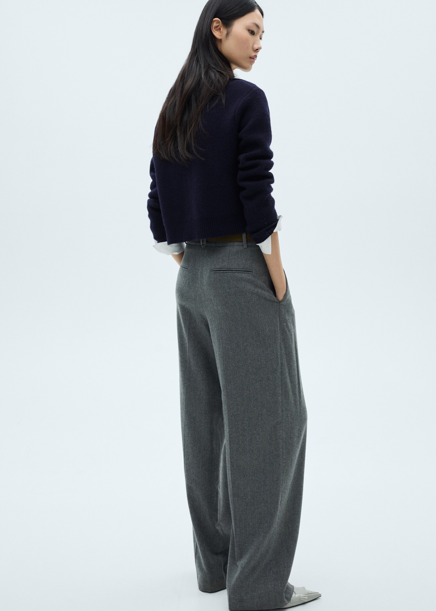 Double-breasted wool jacket - Reverse of the article