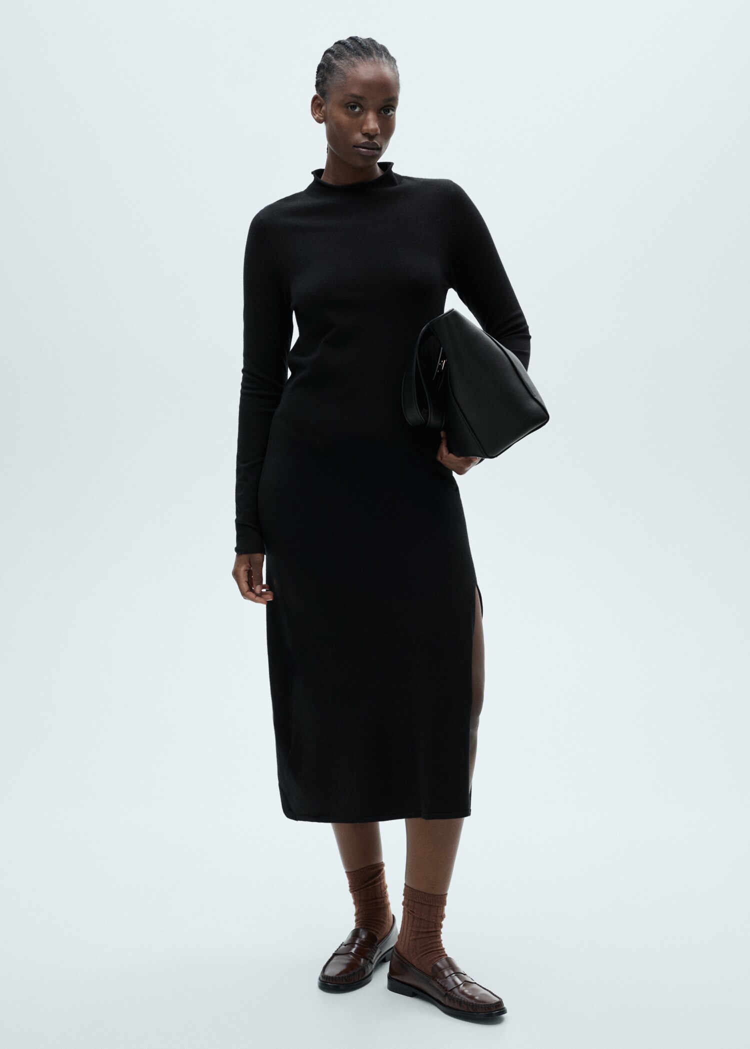 Side slit knit dress - Details of the article 3