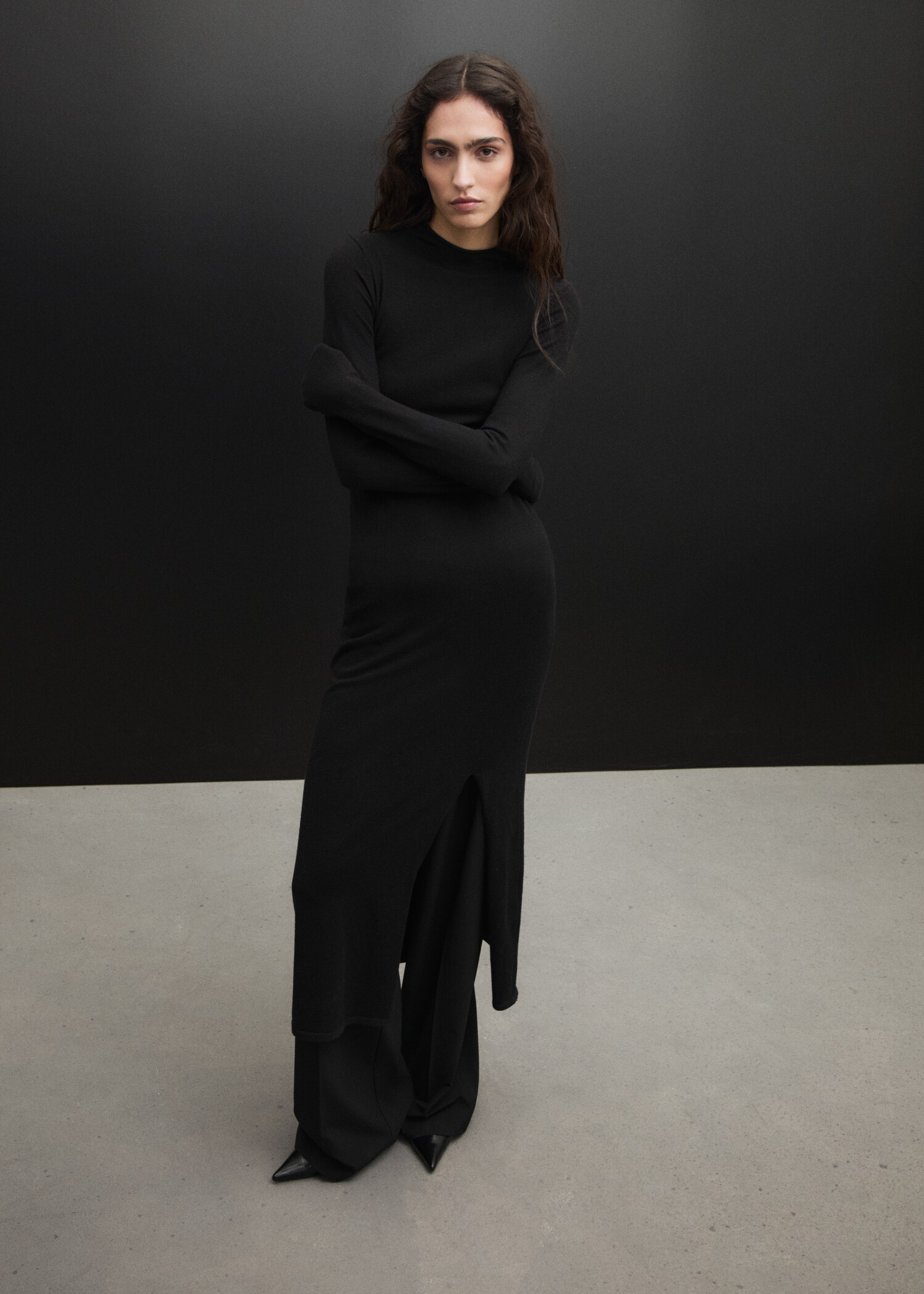 Side slit knit dress - Details of the article 6