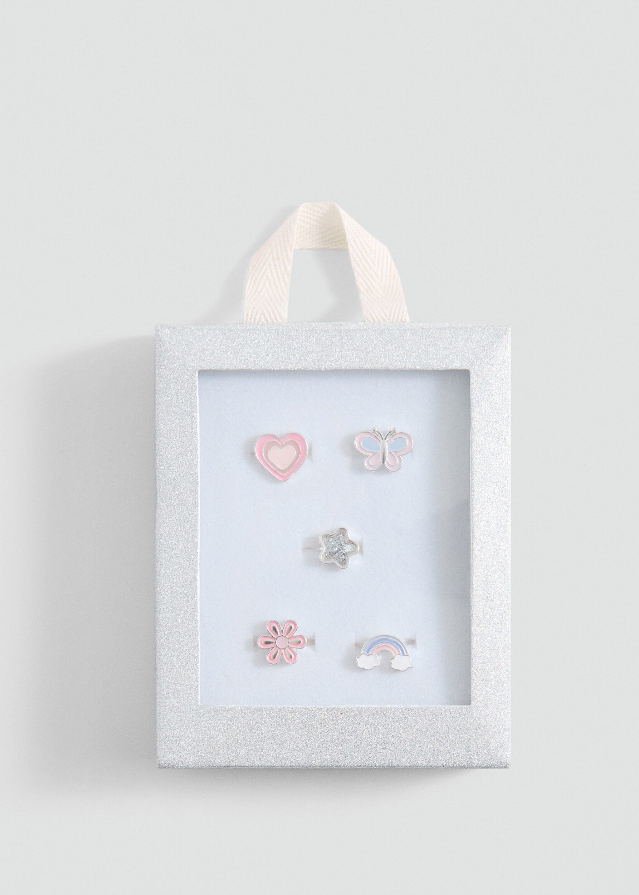 Pack of 5 combined rings - Article without model, Silver. Ref: 87060432-00.