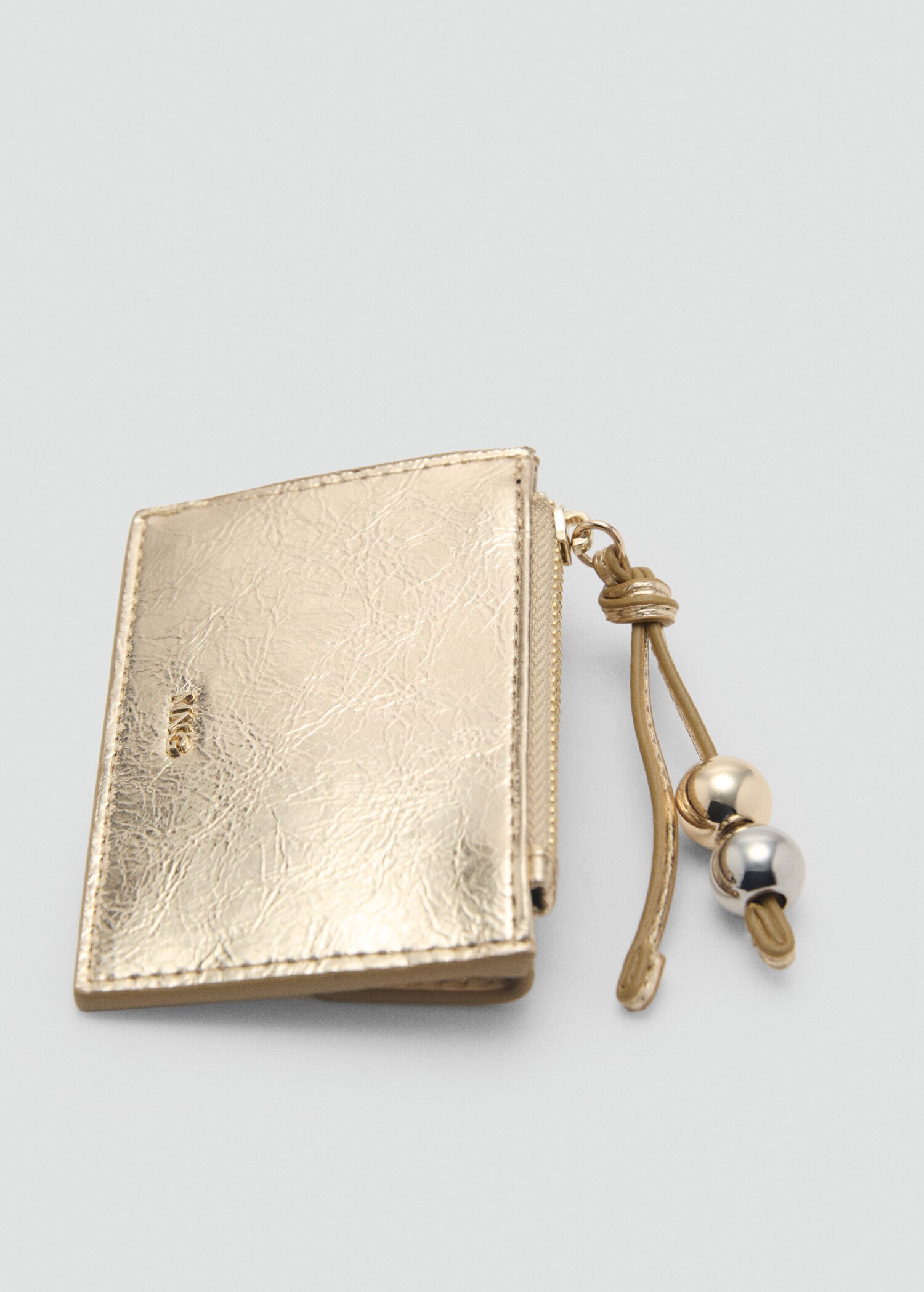 Metallic purse with ball detail - Details of the article 1