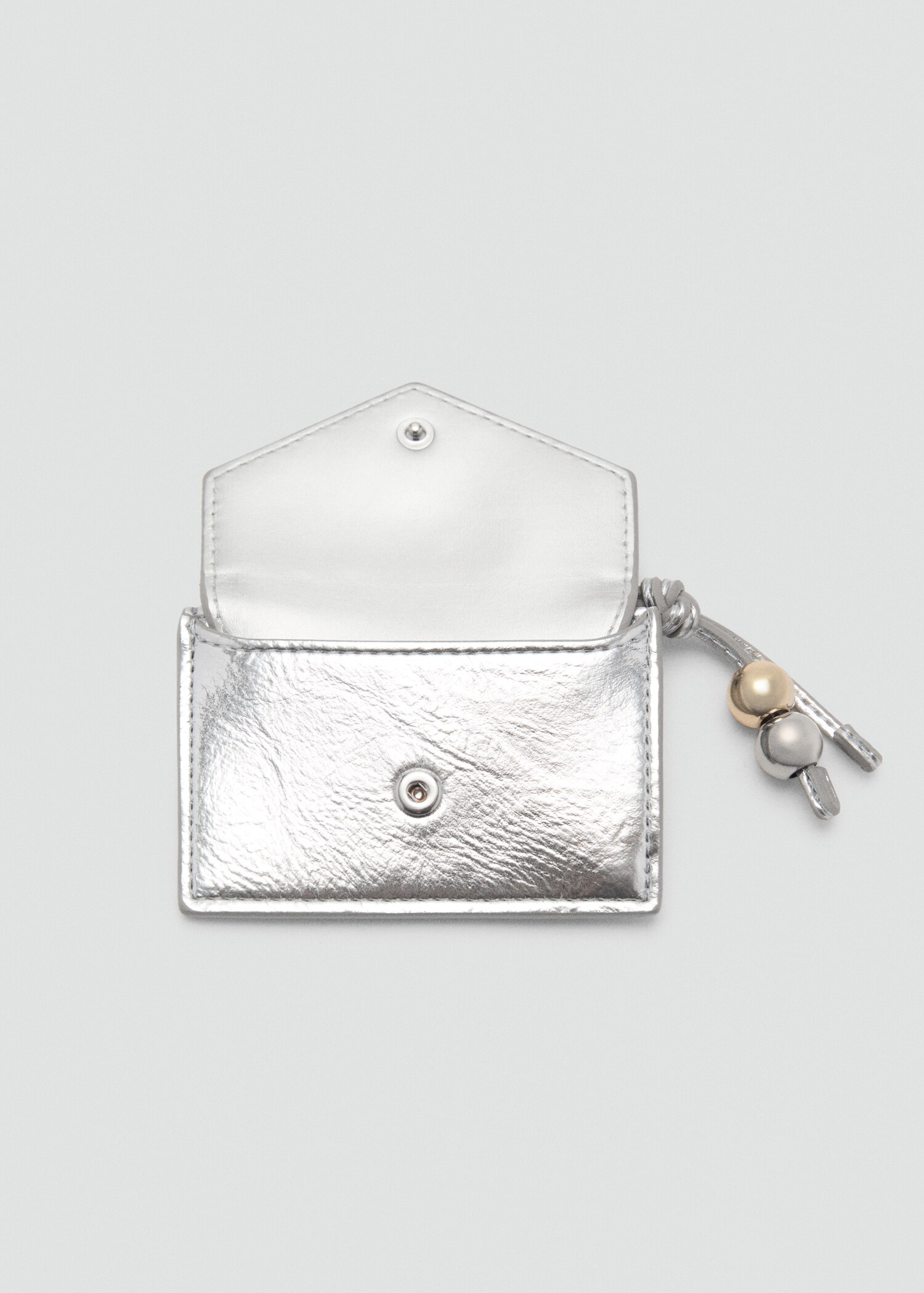 Metallic purse with ball detail - Details of the article 2