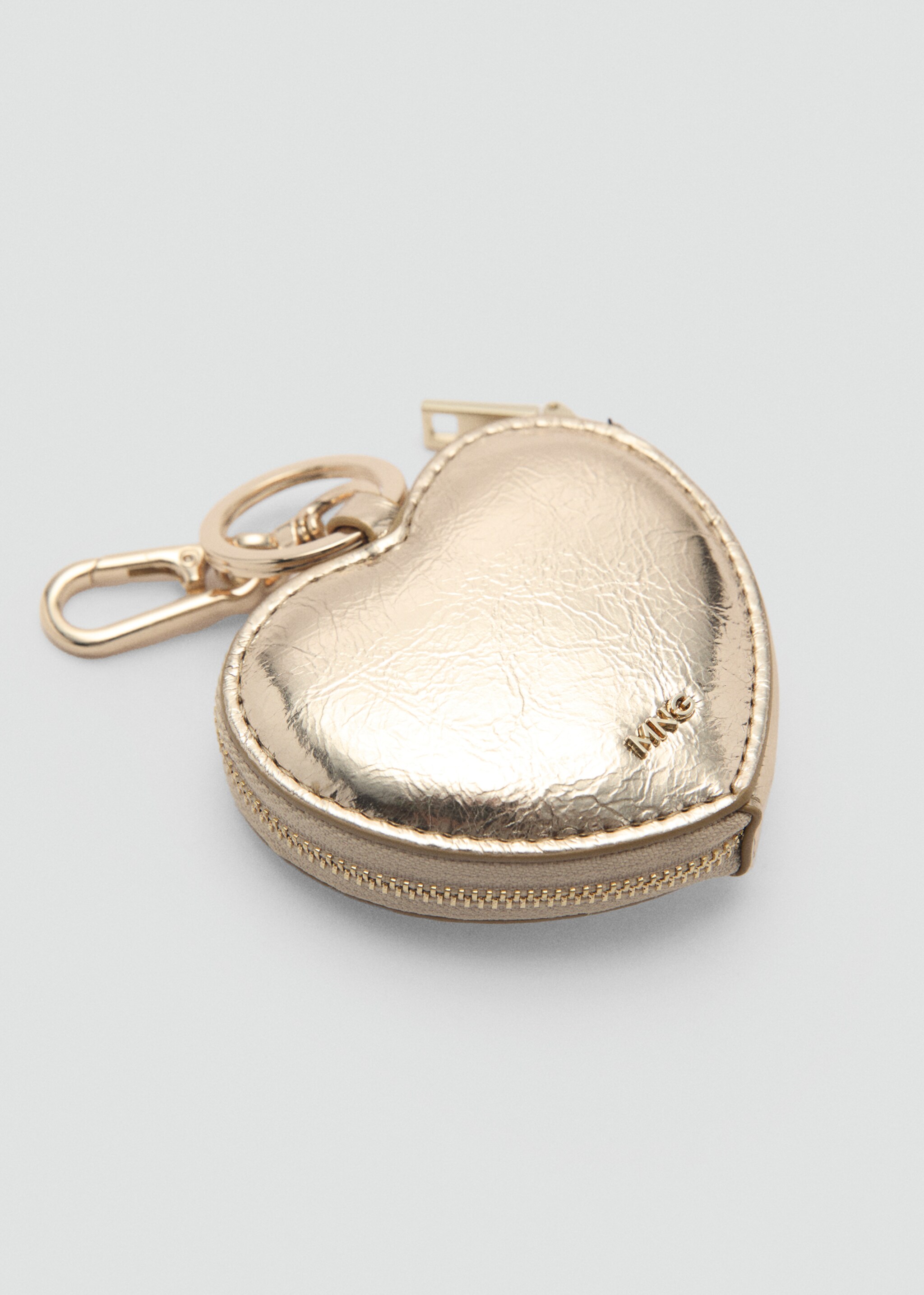 Padded heart keychain - Medium plane, Gold. Ref: 87060438-00.