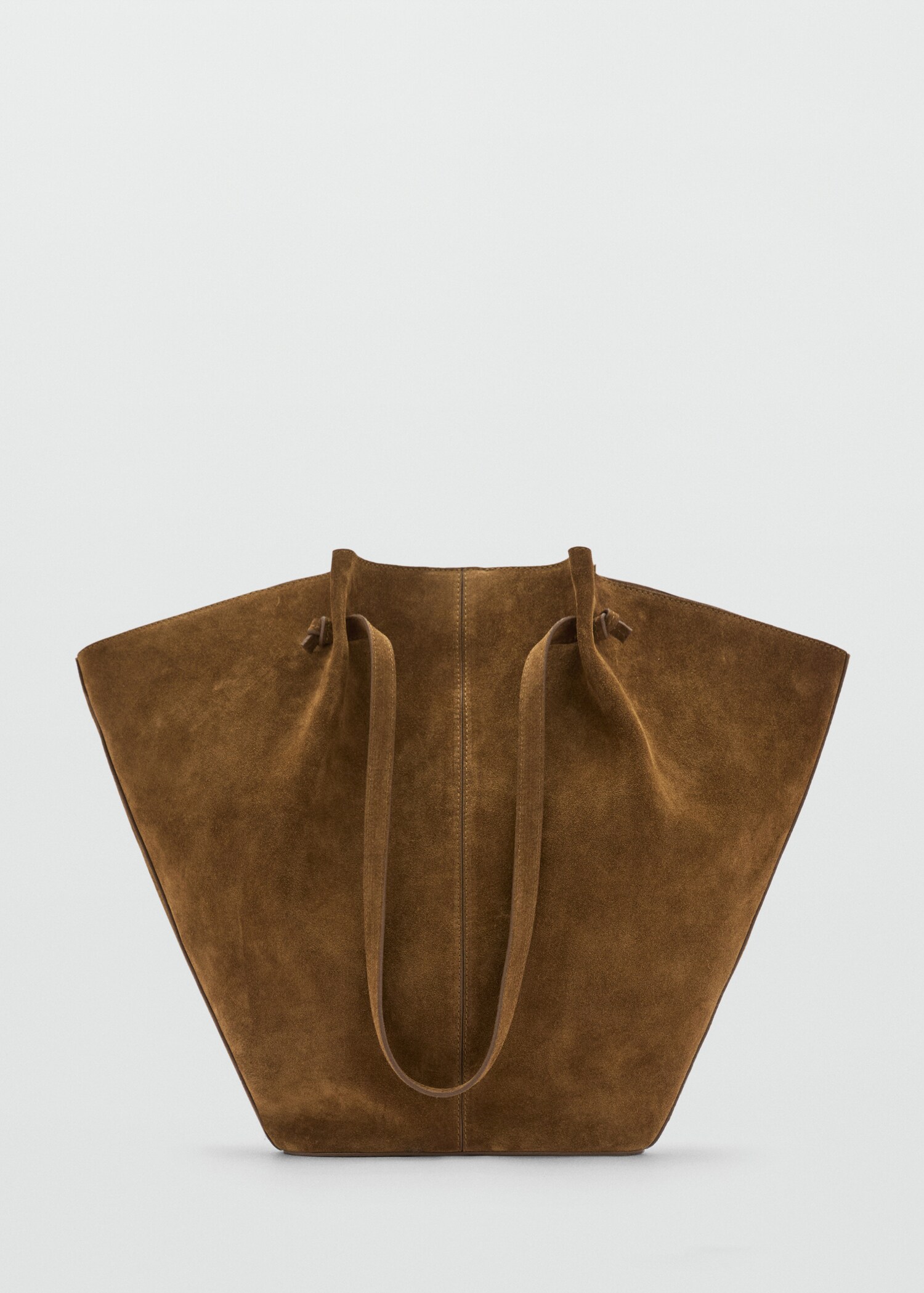 Suede leather shopper bag - Article without model