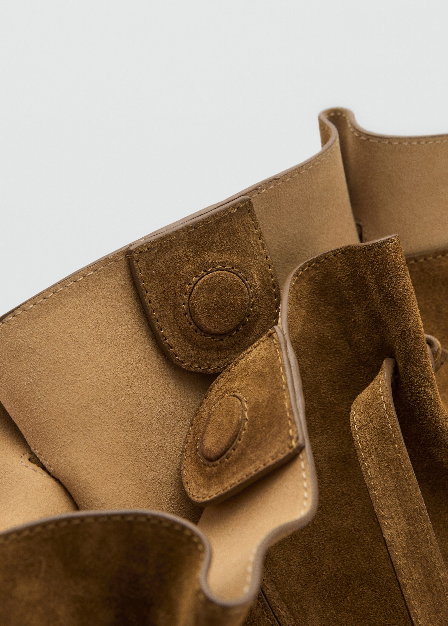 Suede leather shopper bag - Details of the article 4