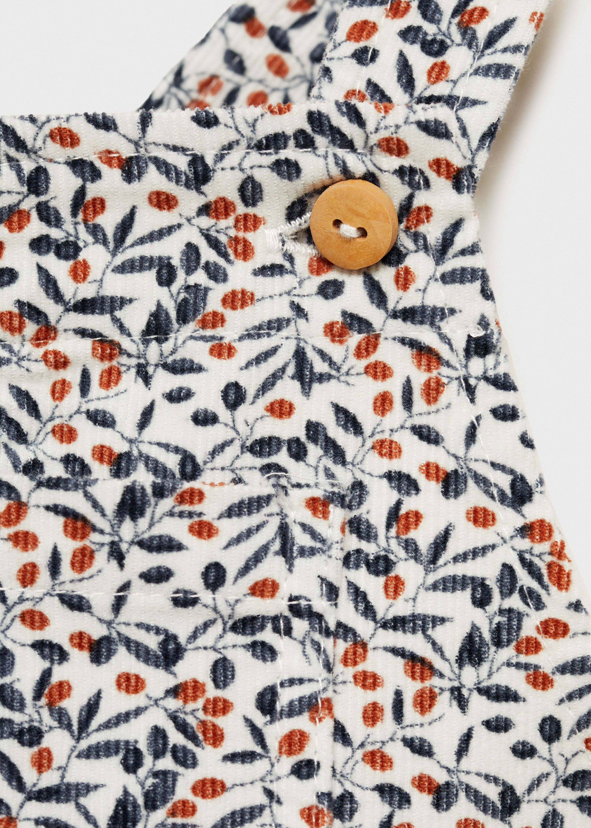 Soft long dungarees - Details of the article 0, Off White. Ref: 87060440-00.