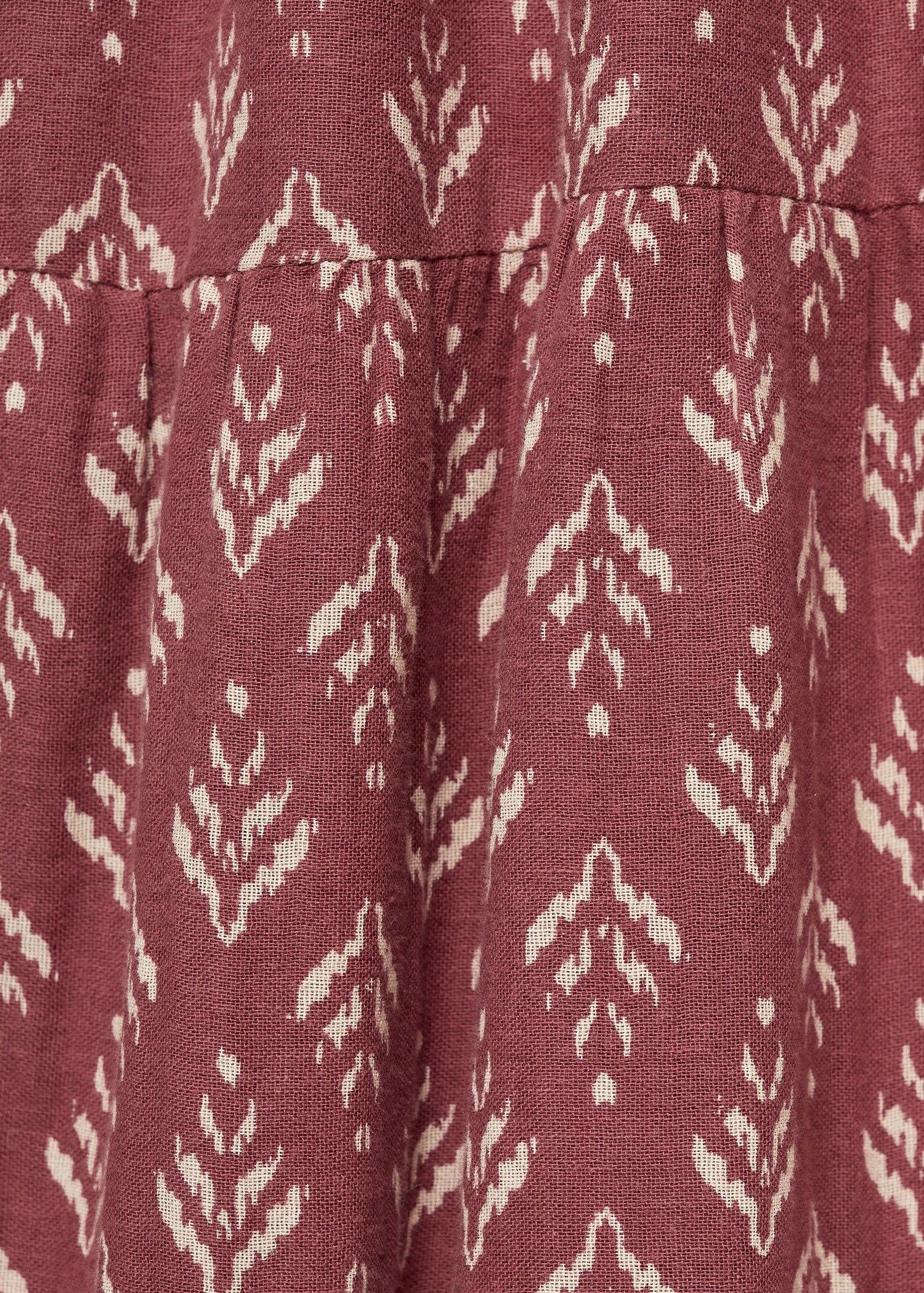 Ruffled printed dress - Details of the article 0