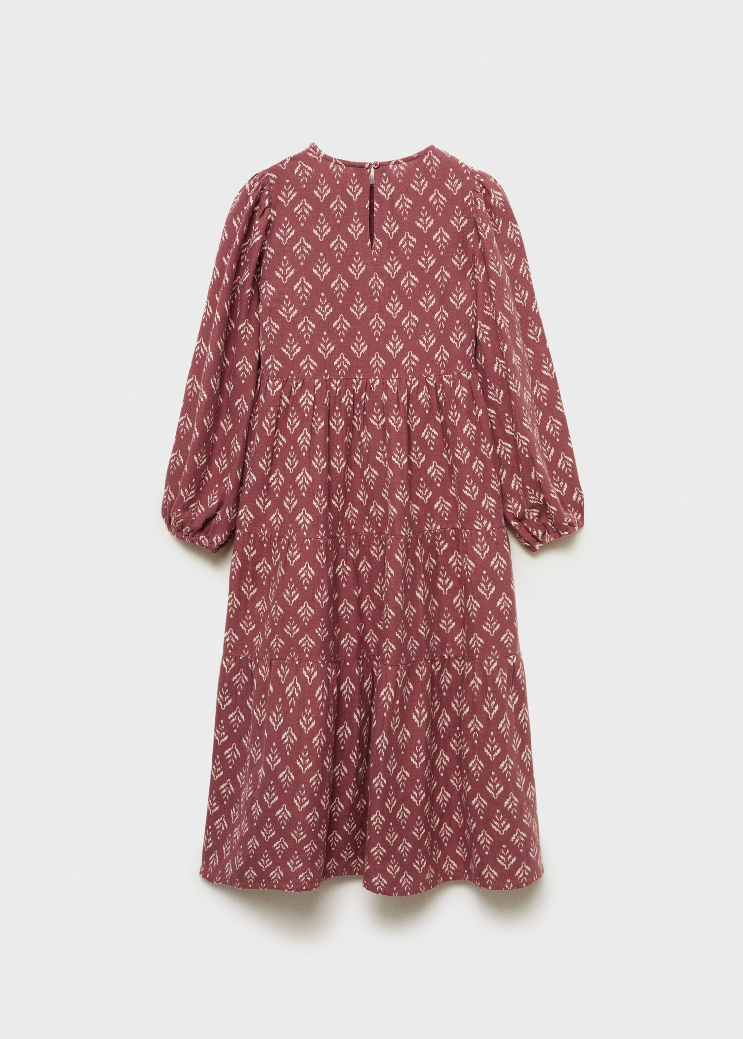 Ruffled printed dress - Reverse of the article