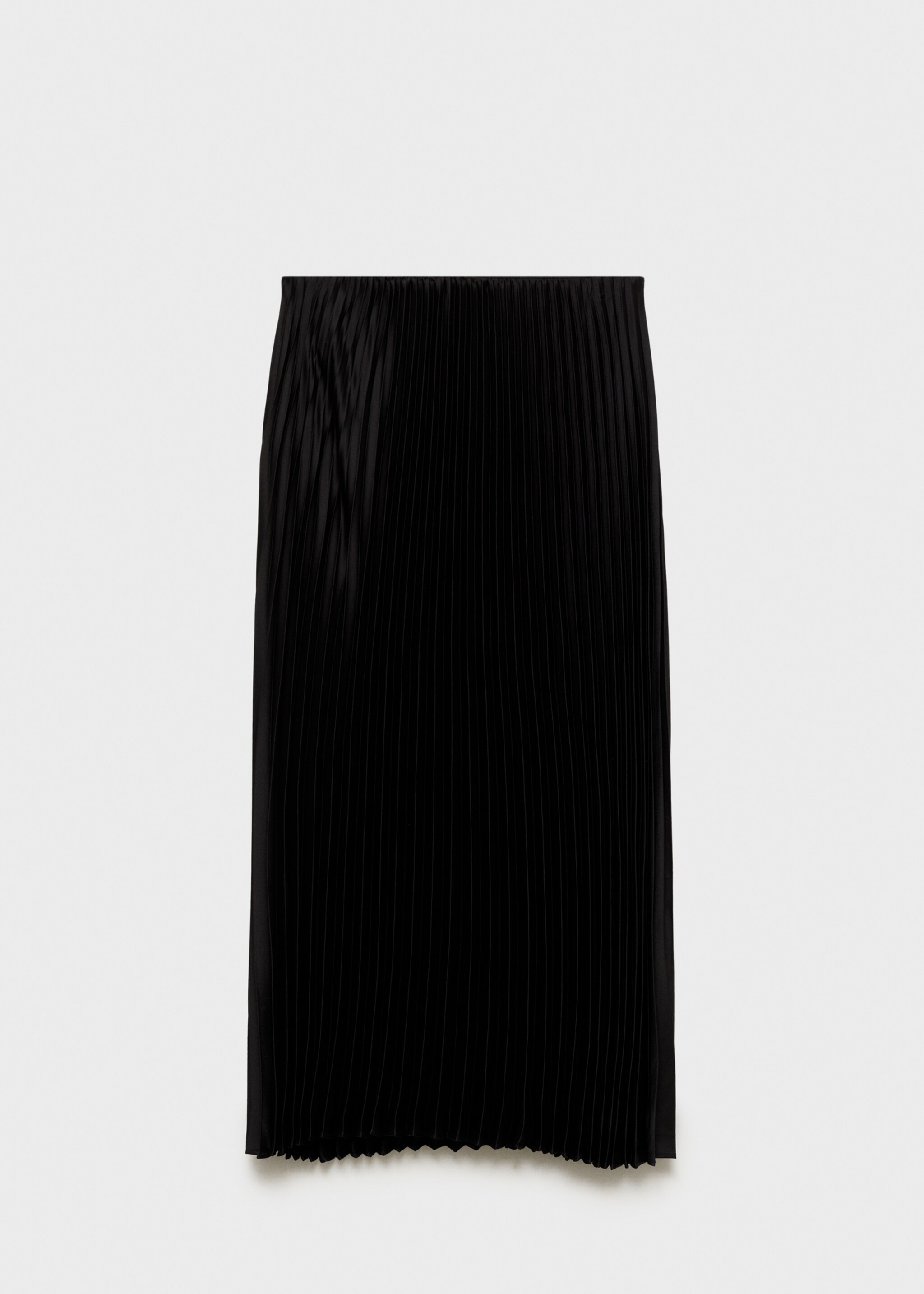 Gerader Plisséerock - Artikel ohne Model, Schwarz. Ref: 87060447-00.