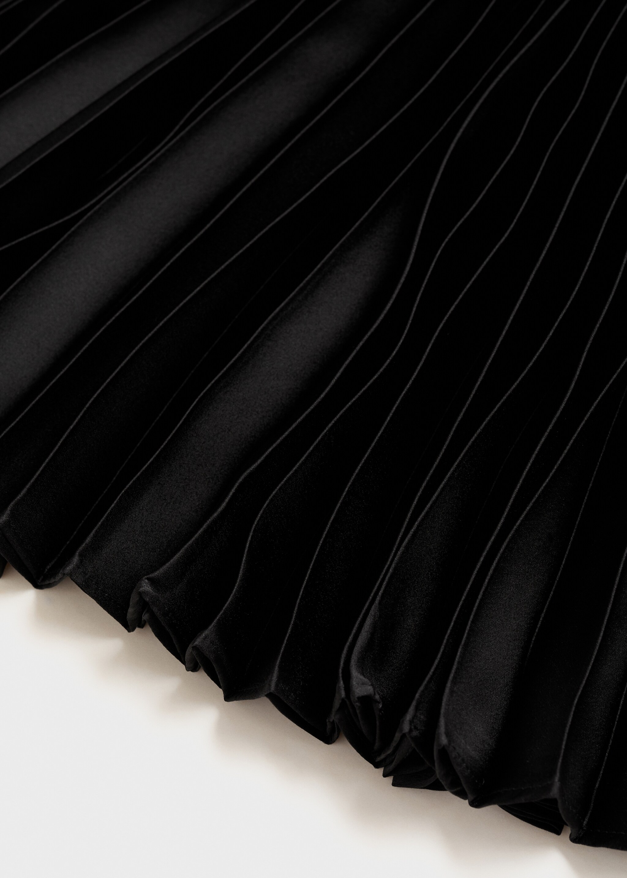 Gerader Plisséerock - Detail des Artikels 0, Schwarz. Ref: 87060447-00.