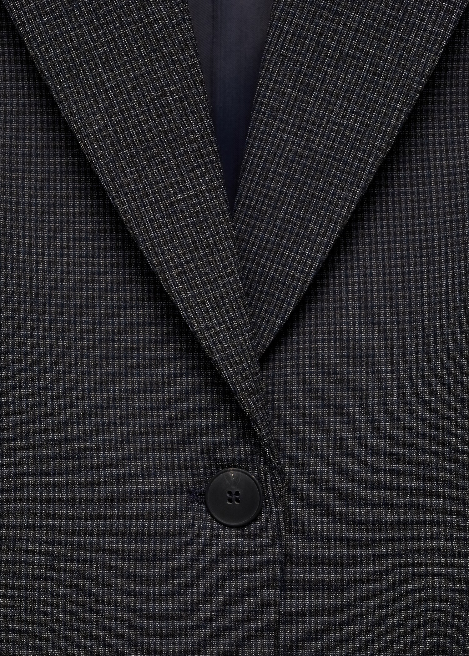 Straight-fit micro-houndstooth jacket - Details of the article 0