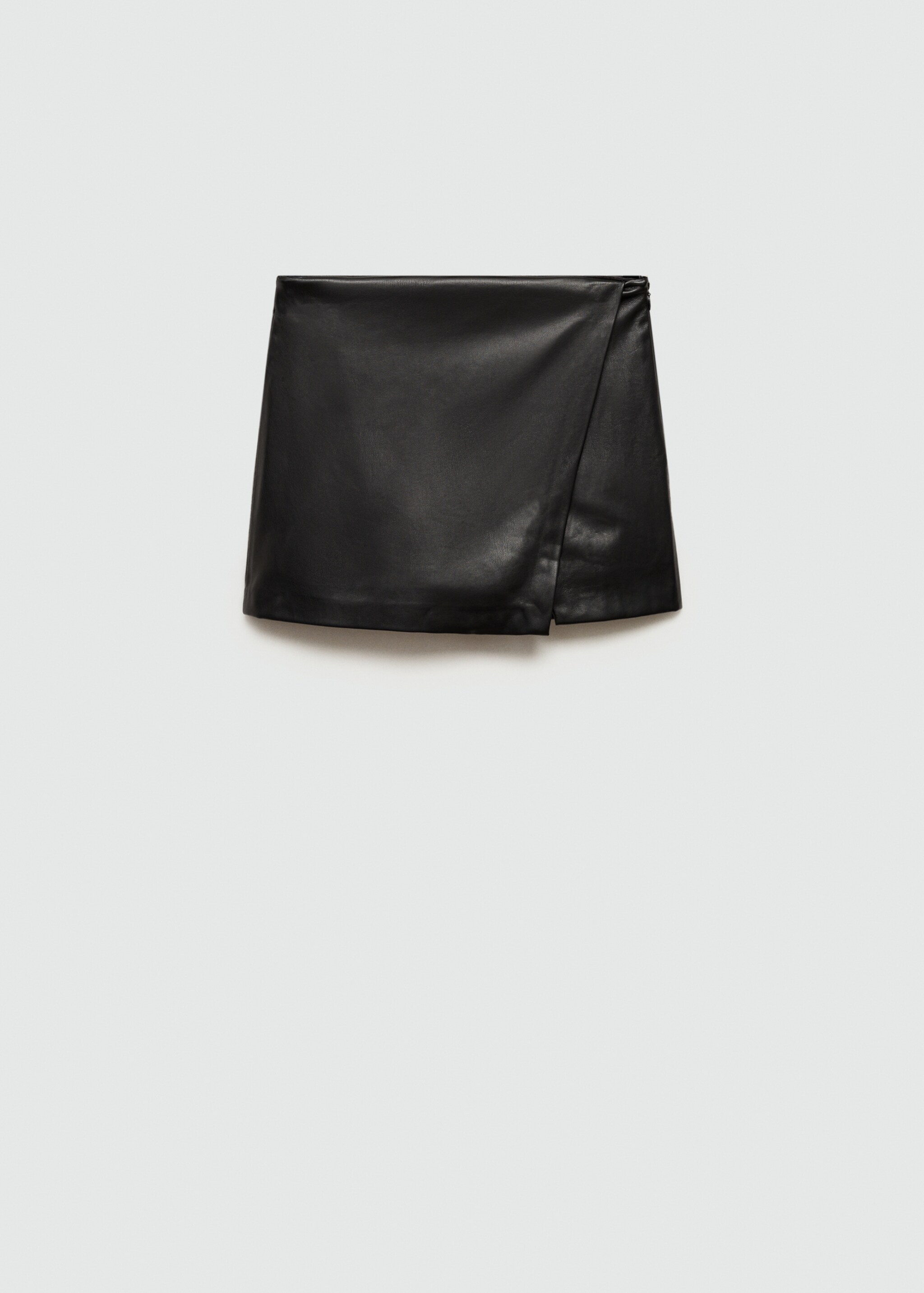Faux-leather culottes - Article without model, Black. Ref: 87060457-00.