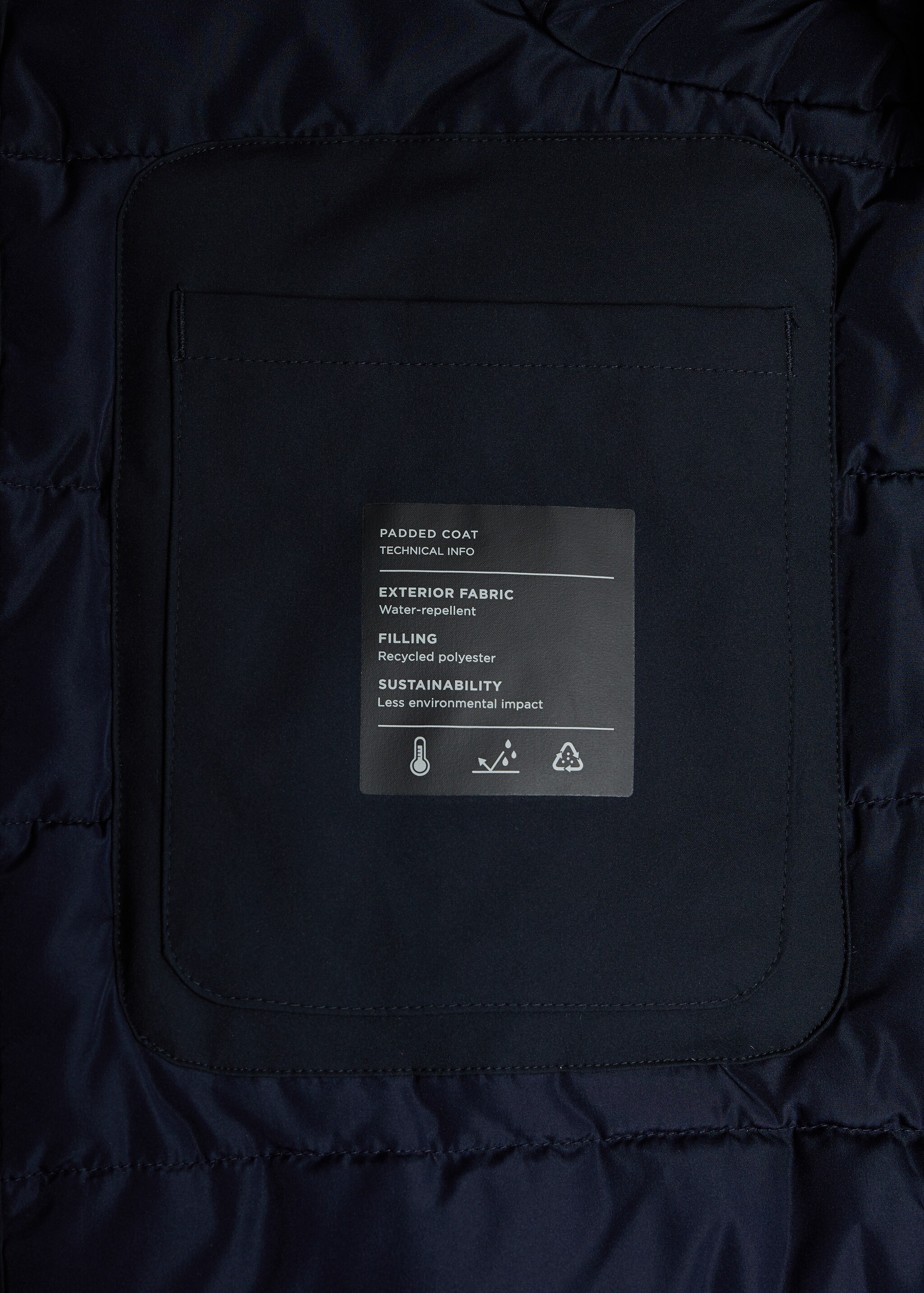 Parka acolchada impermeable capucha - Detalle del artículo 8