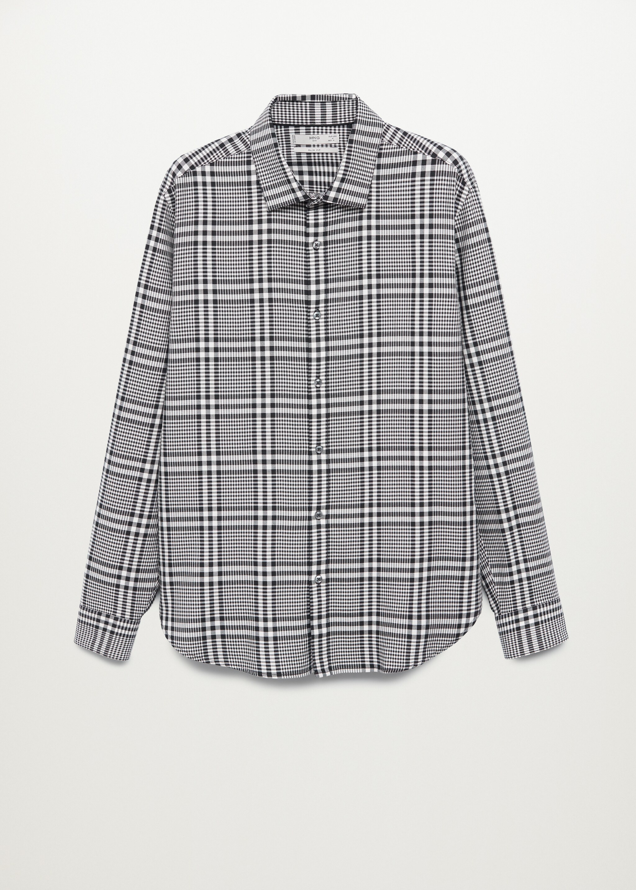 Bavlněná košile slim fit s kostkou - Zboží bez modelu