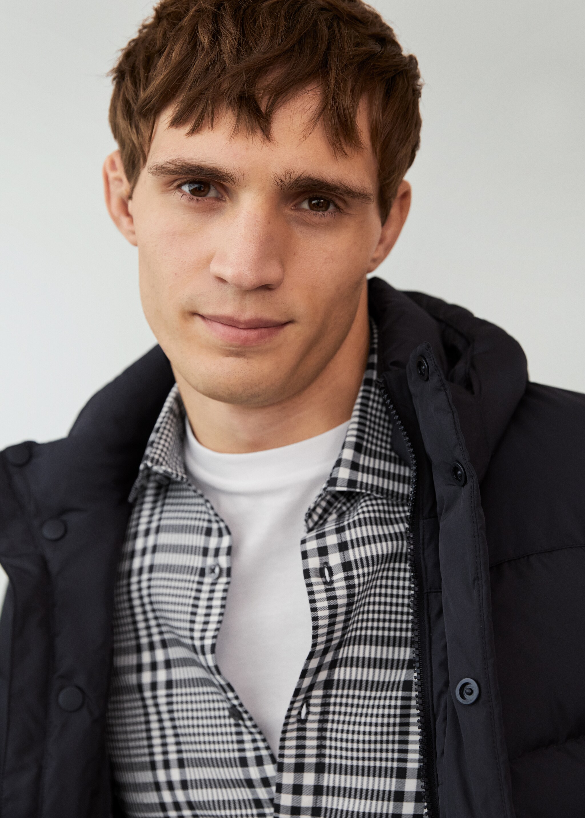 Bavlněná košile slim fit s kostkou - Detail zboží 1