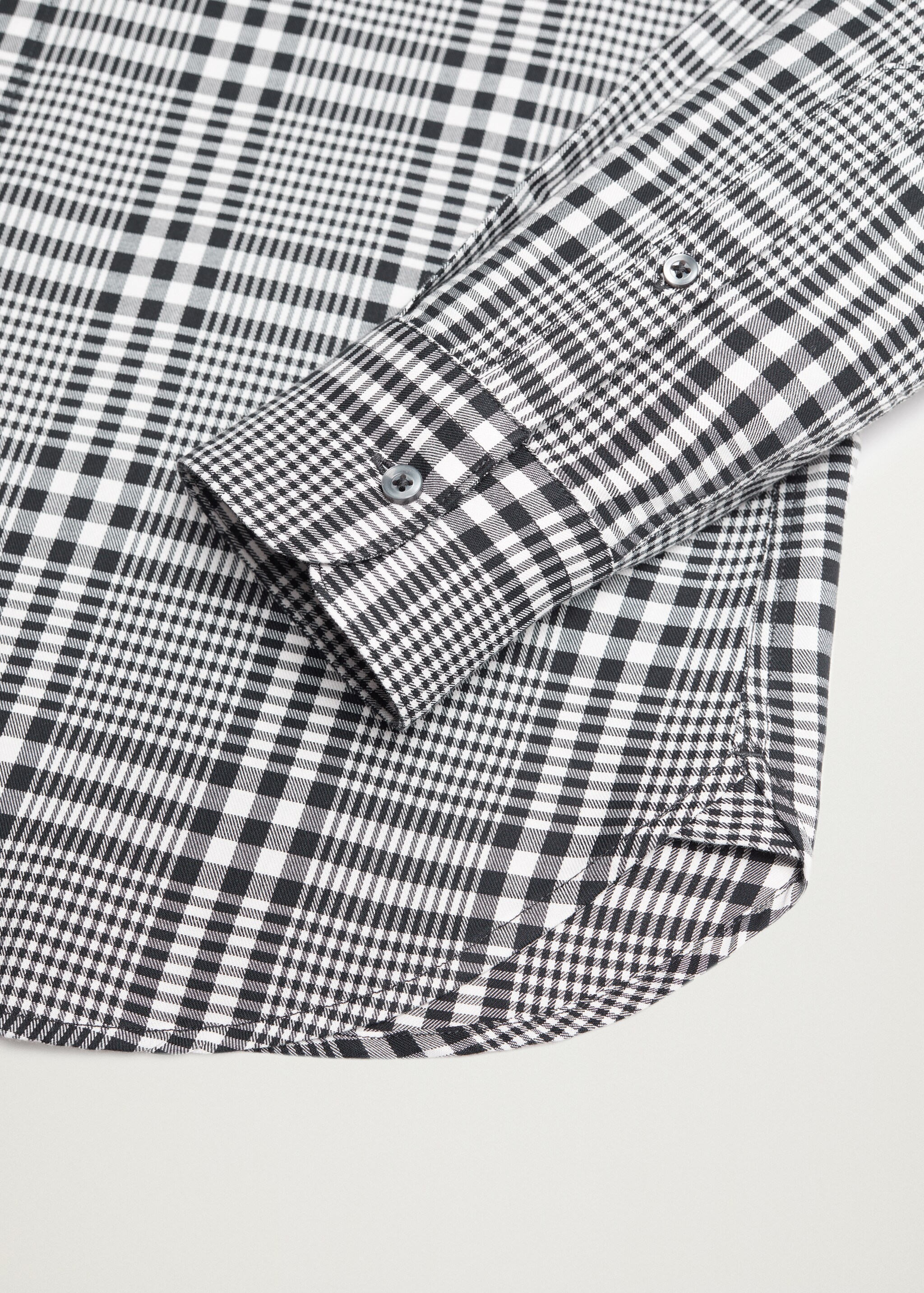 Bavlněná košile slim fit s kostkou - Detail zboží 7