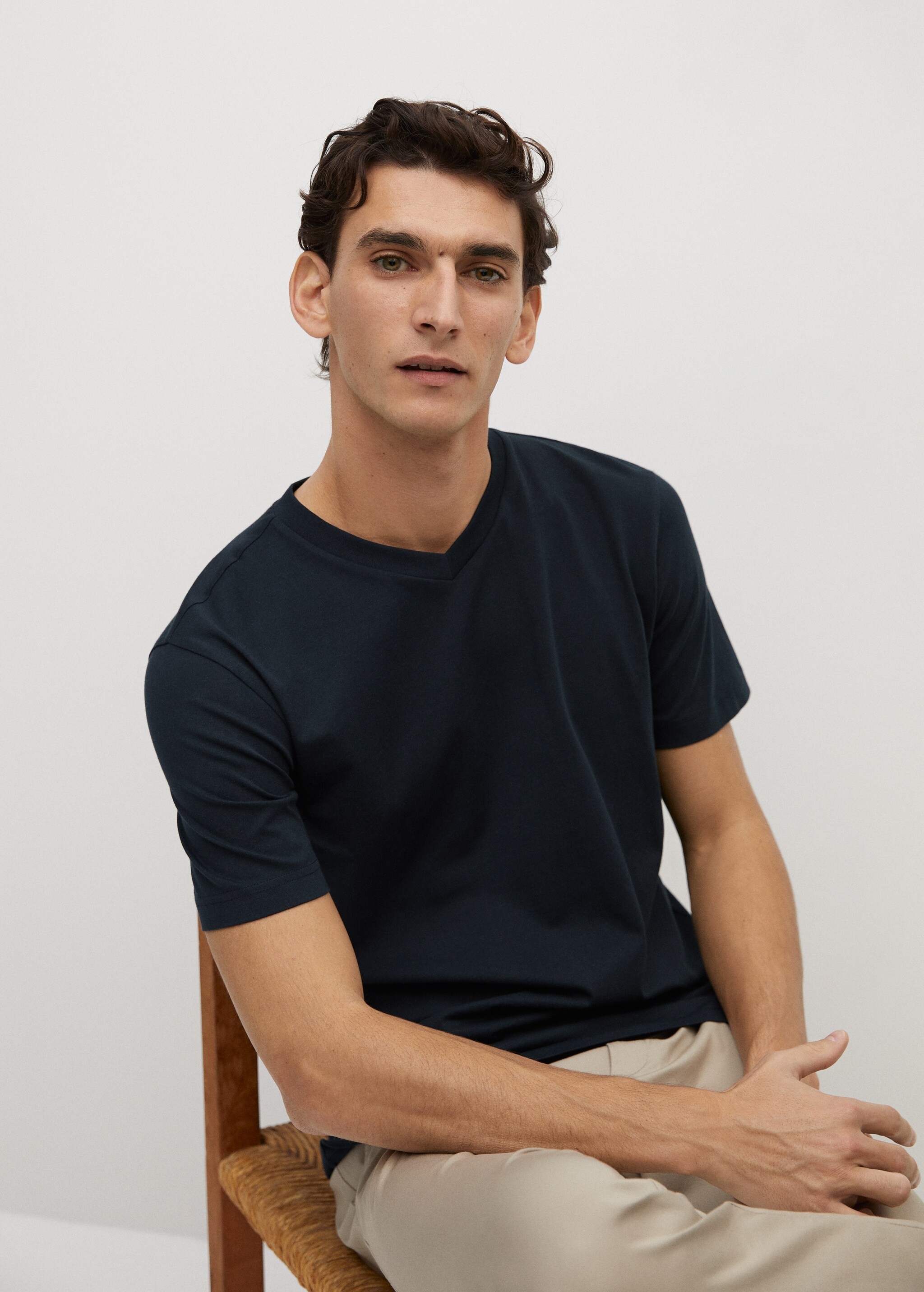 Sustainable cotton t-shirt - Medium plane